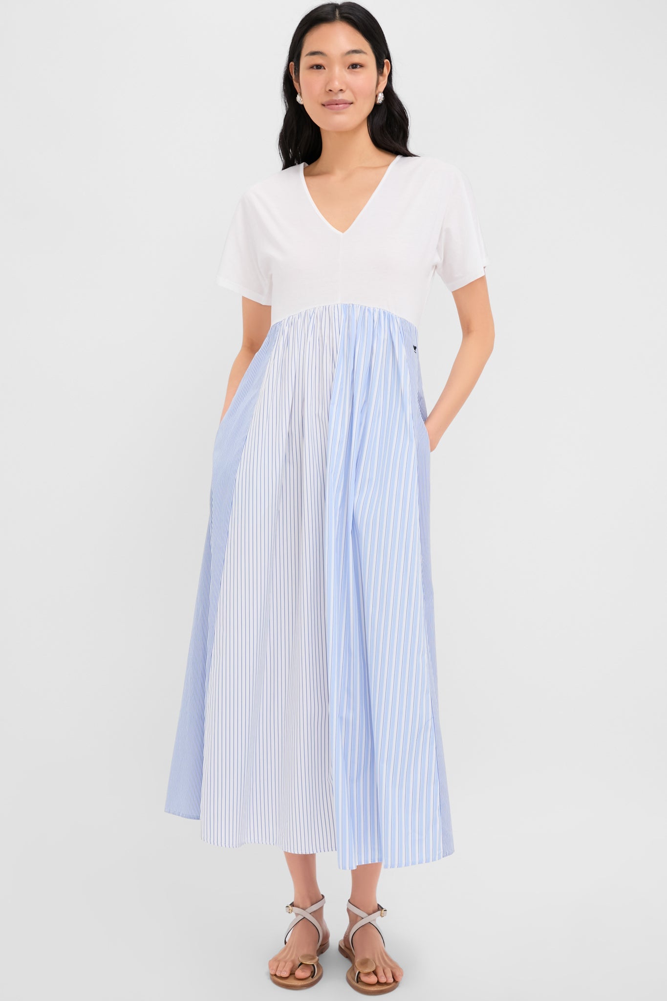 White Bronzo Jersey Dress