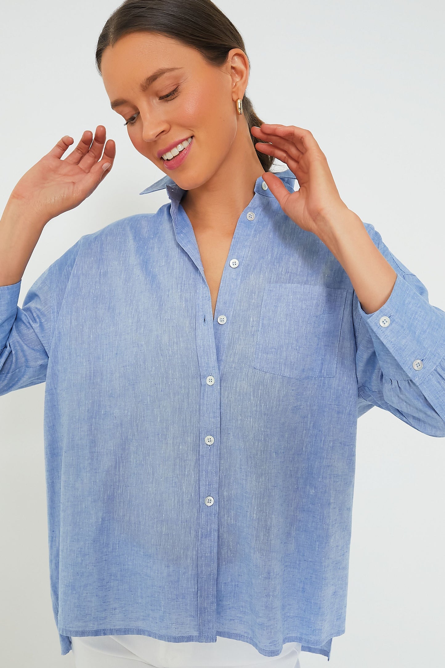Chambray Adair Boyfriend Shirt