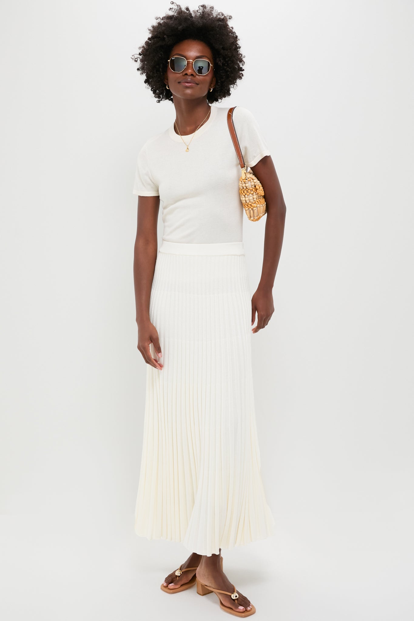 Ivory Knit Kenley Skirt