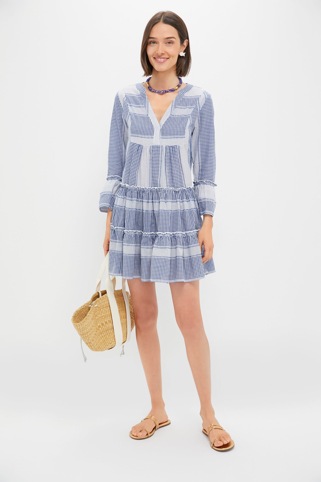 Blue Gingham Lanie Dress