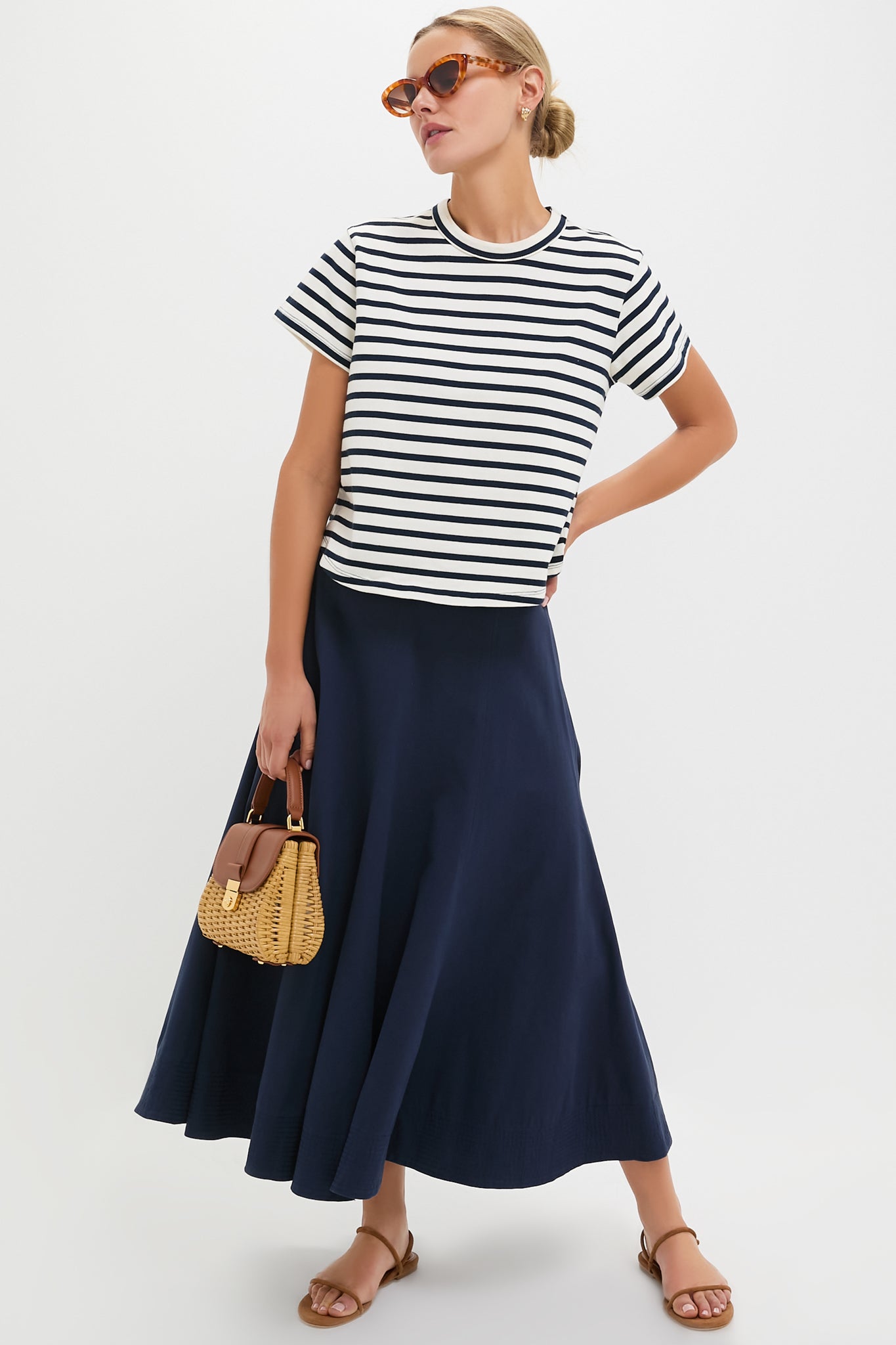 Navy Brynn Skirt