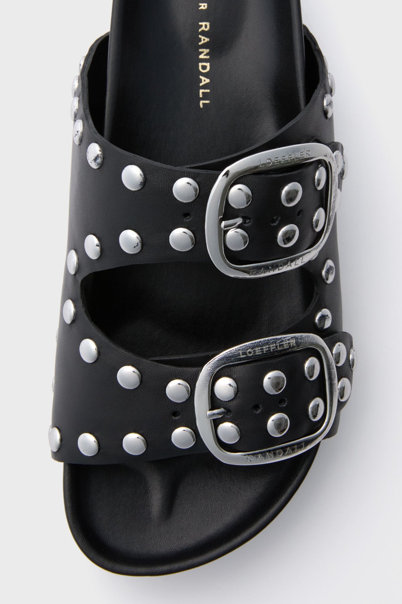 Black with Silver Studs Jack Sandals