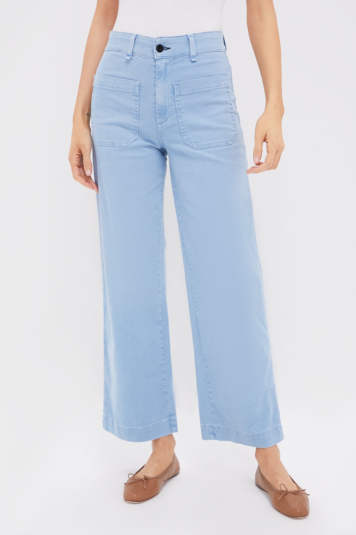 Washed Blue Sailor Pant