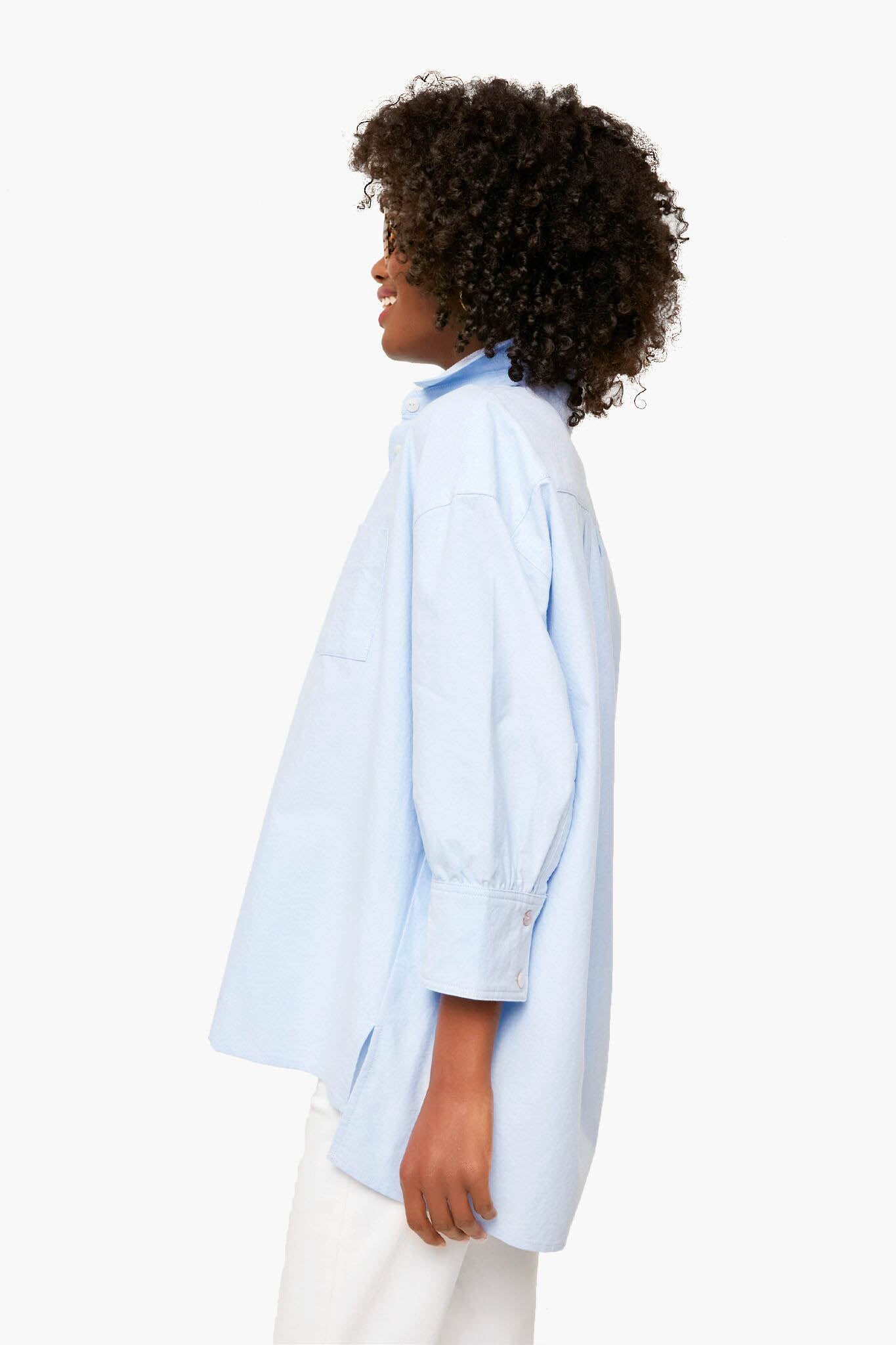 Blue Oxford Adair Boyfriend Shirt