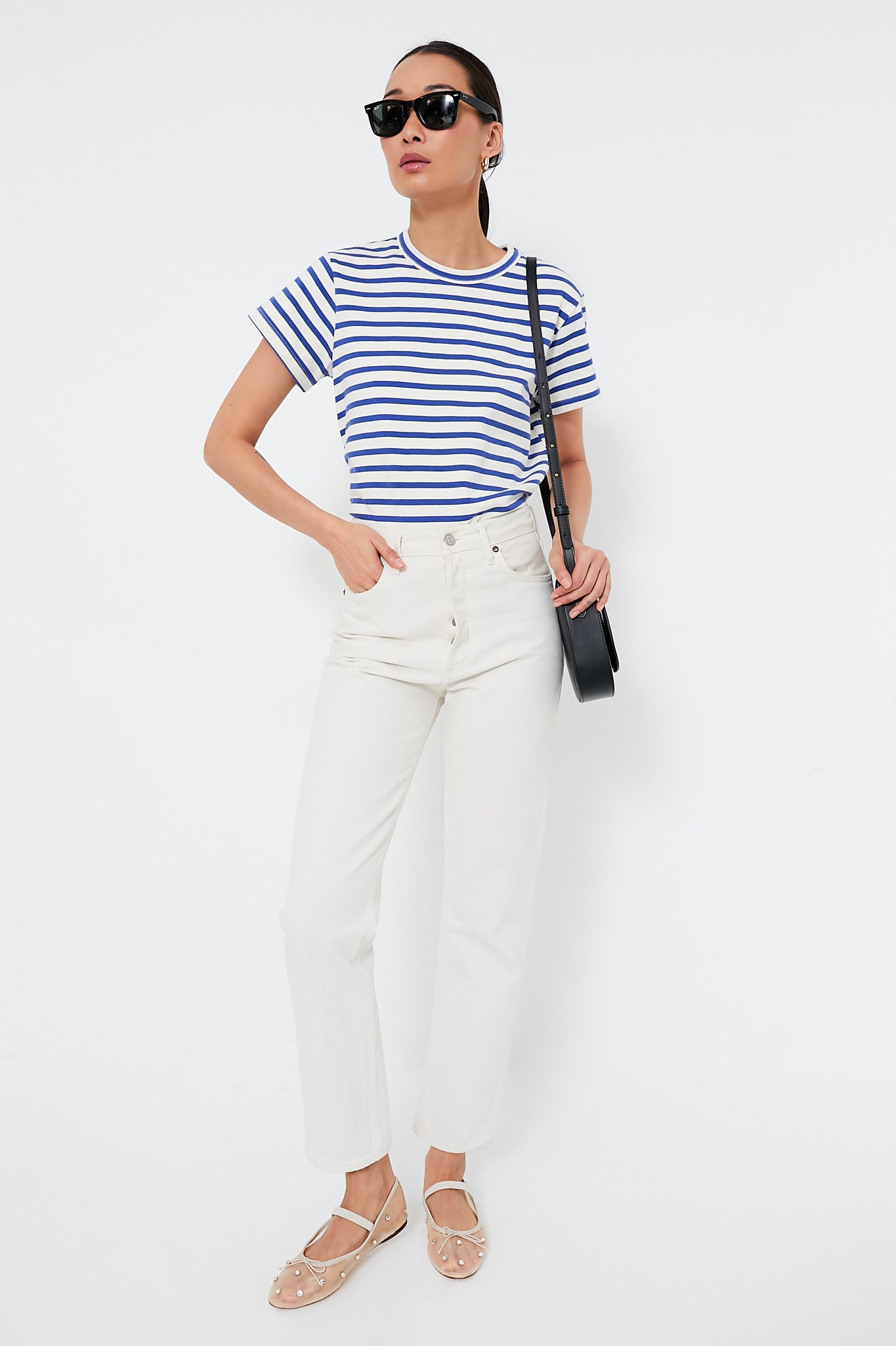 Blue Stripe Parker Classic Tee