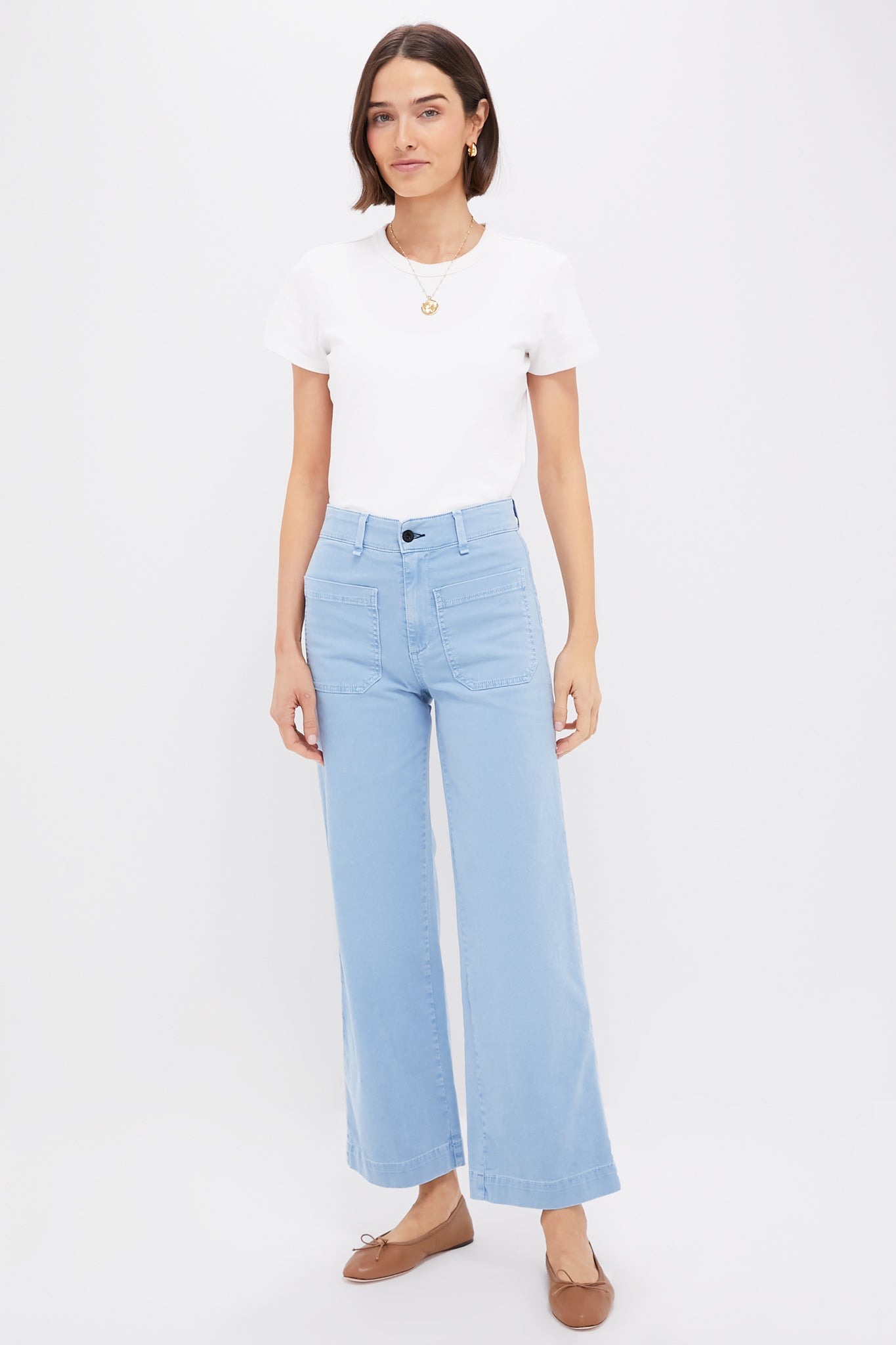 Washed Blue Sailor Pant