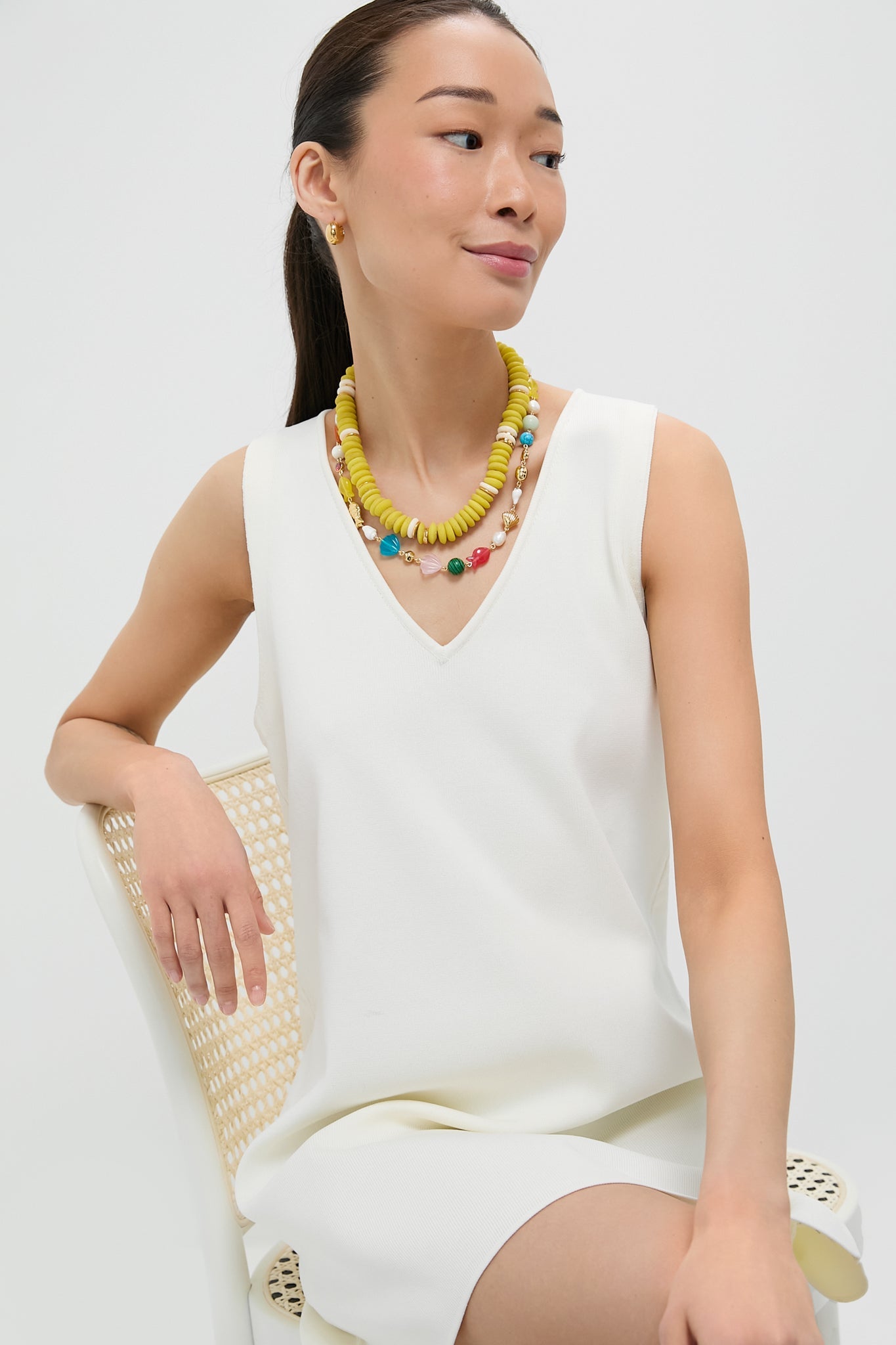 Ivory Knit Bixby Dress