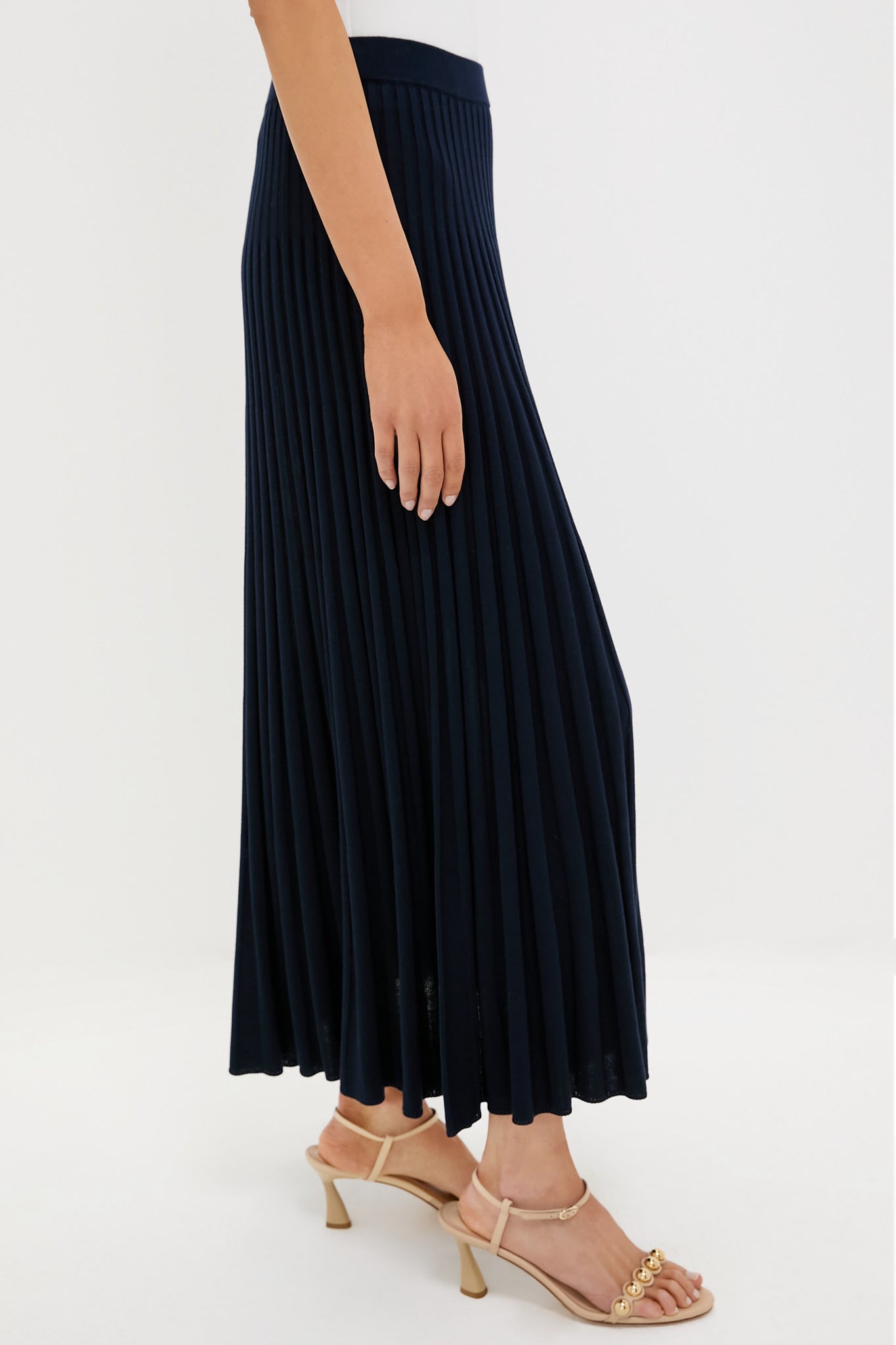 Navy Knit Kenley Skirt