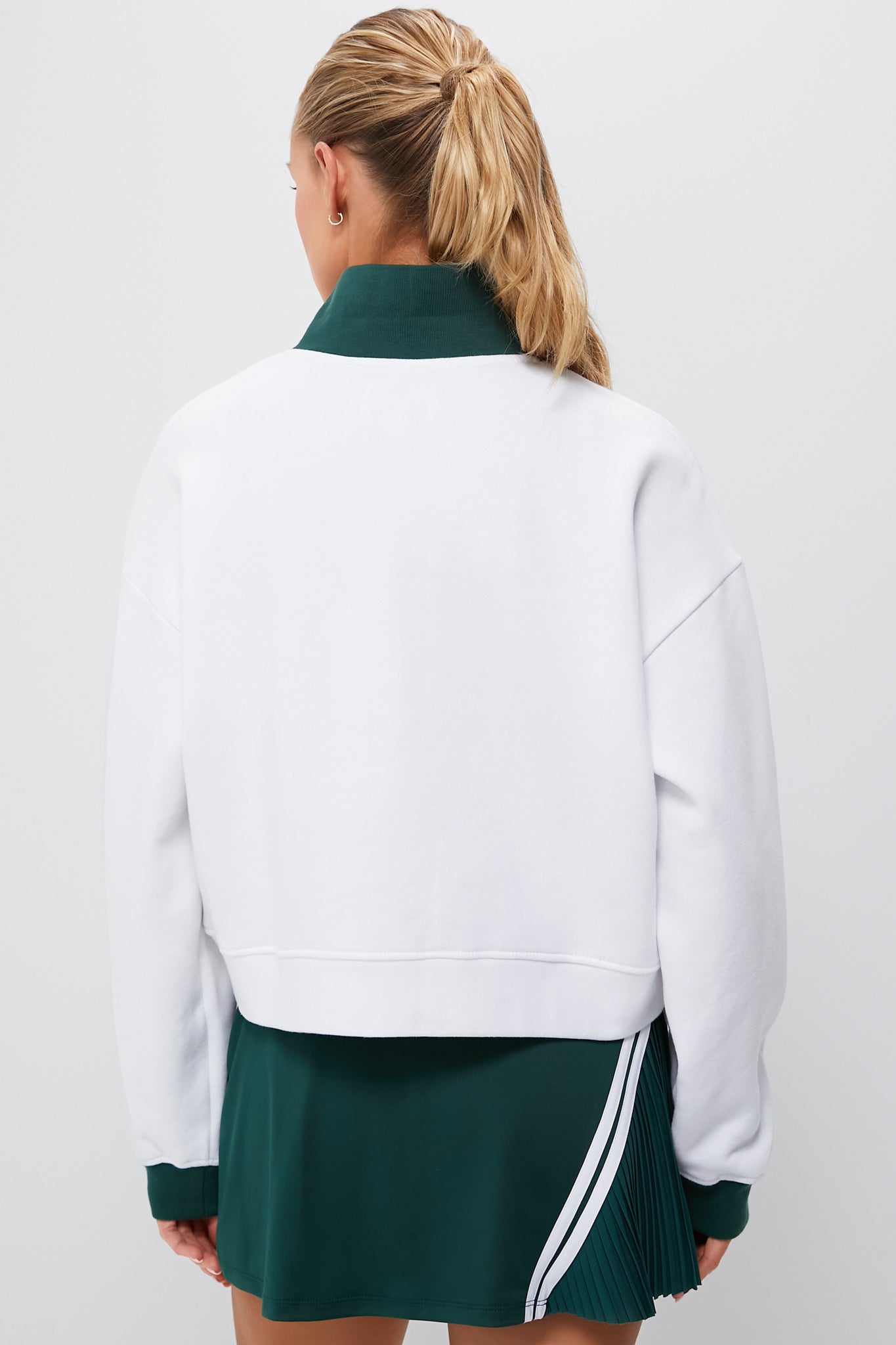 White Miles Collared Pullover