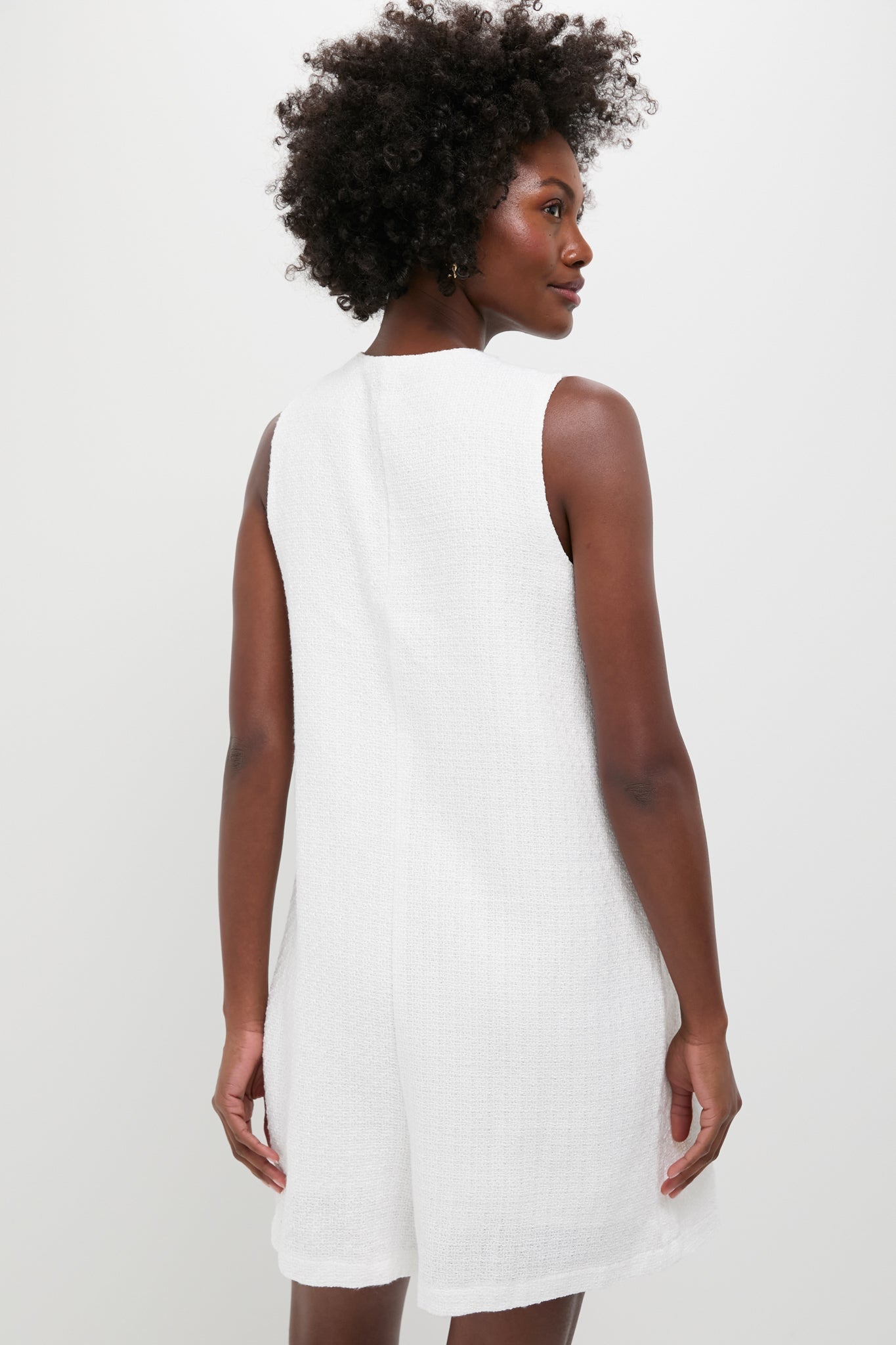 White Textured Myla Romper