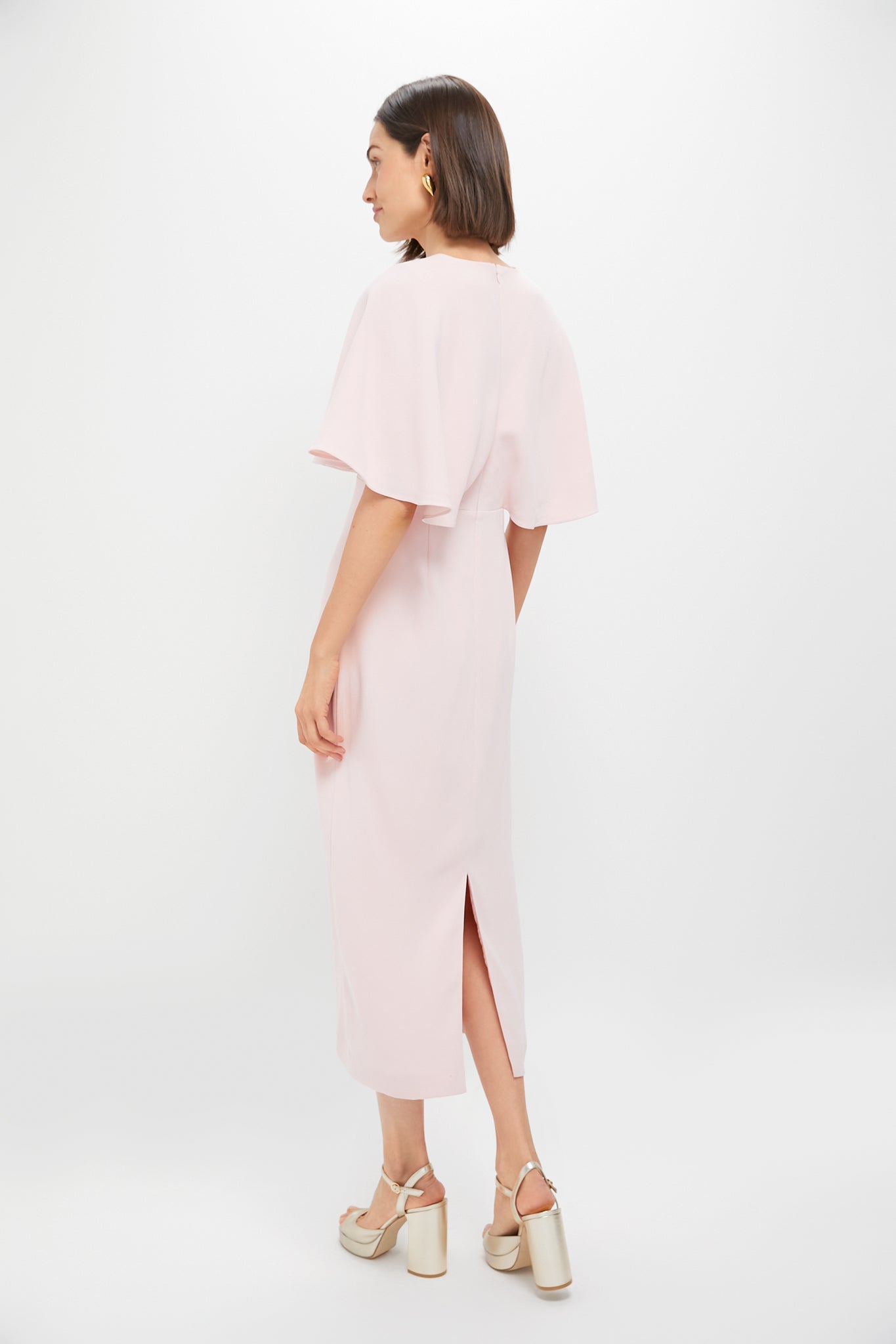 Light Pink Cape Leah Dress