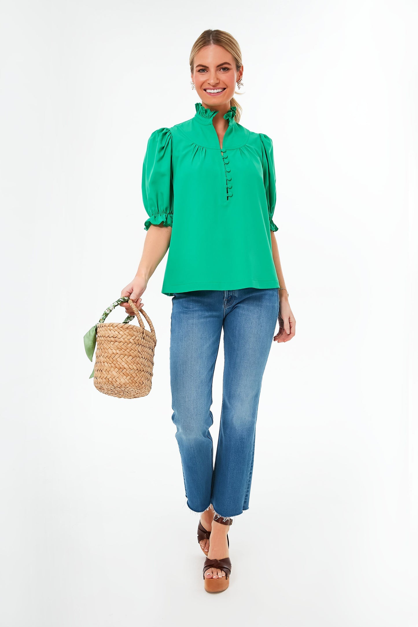 Dunmore Green Selena Blouse