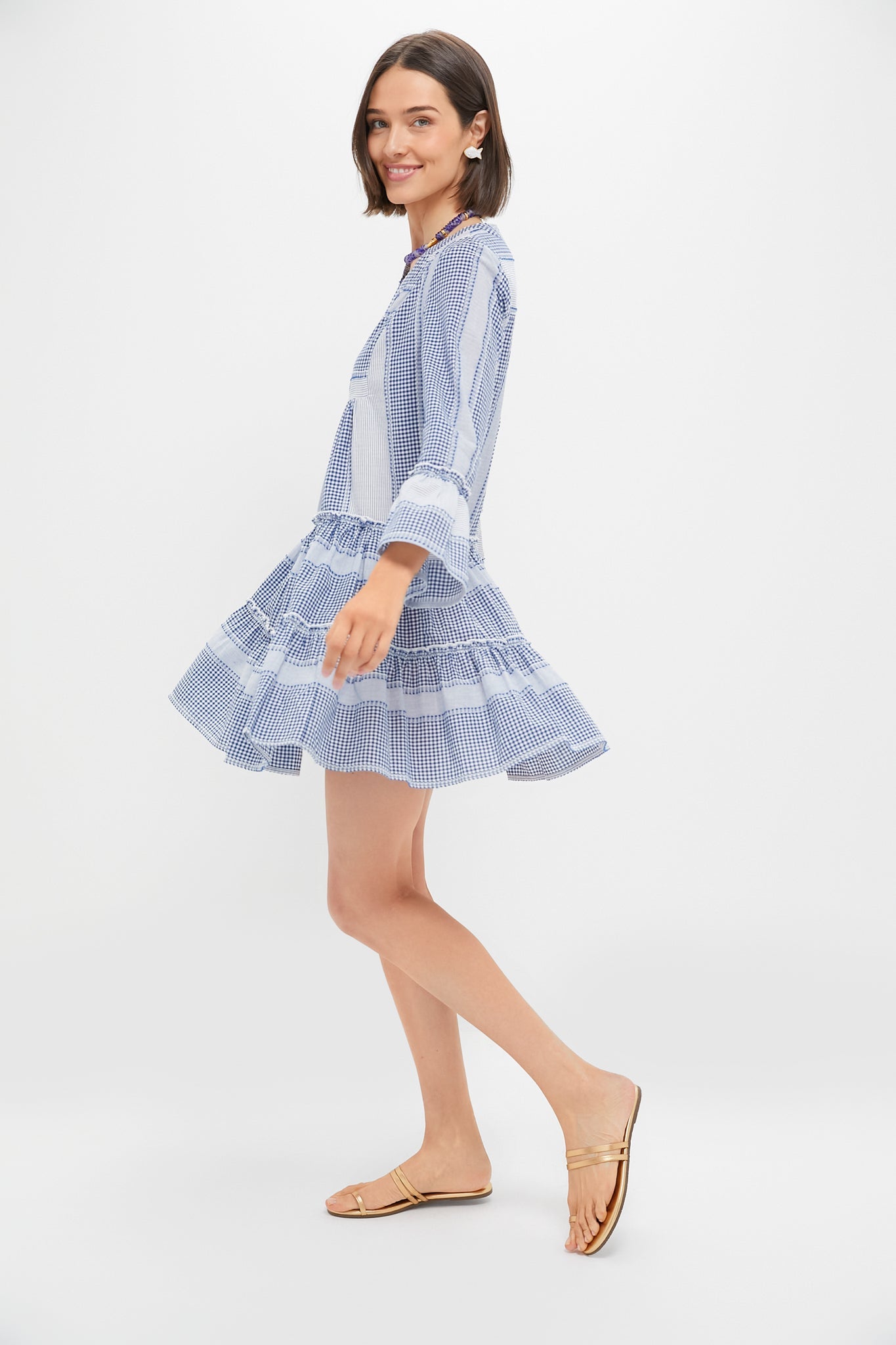 Blue Gingham Lanie Dress