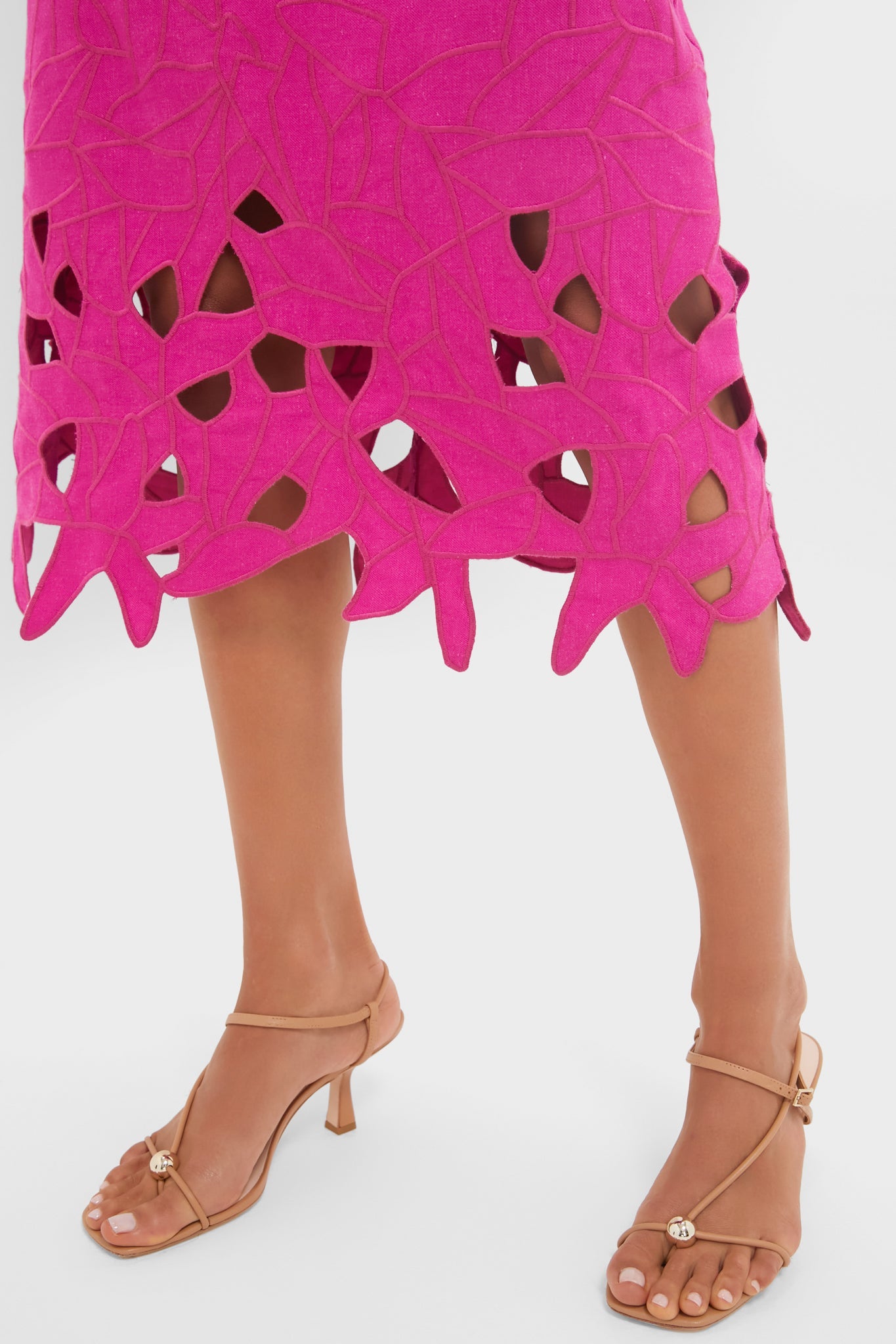Fuchsia Linen Somerset Maxi Dress