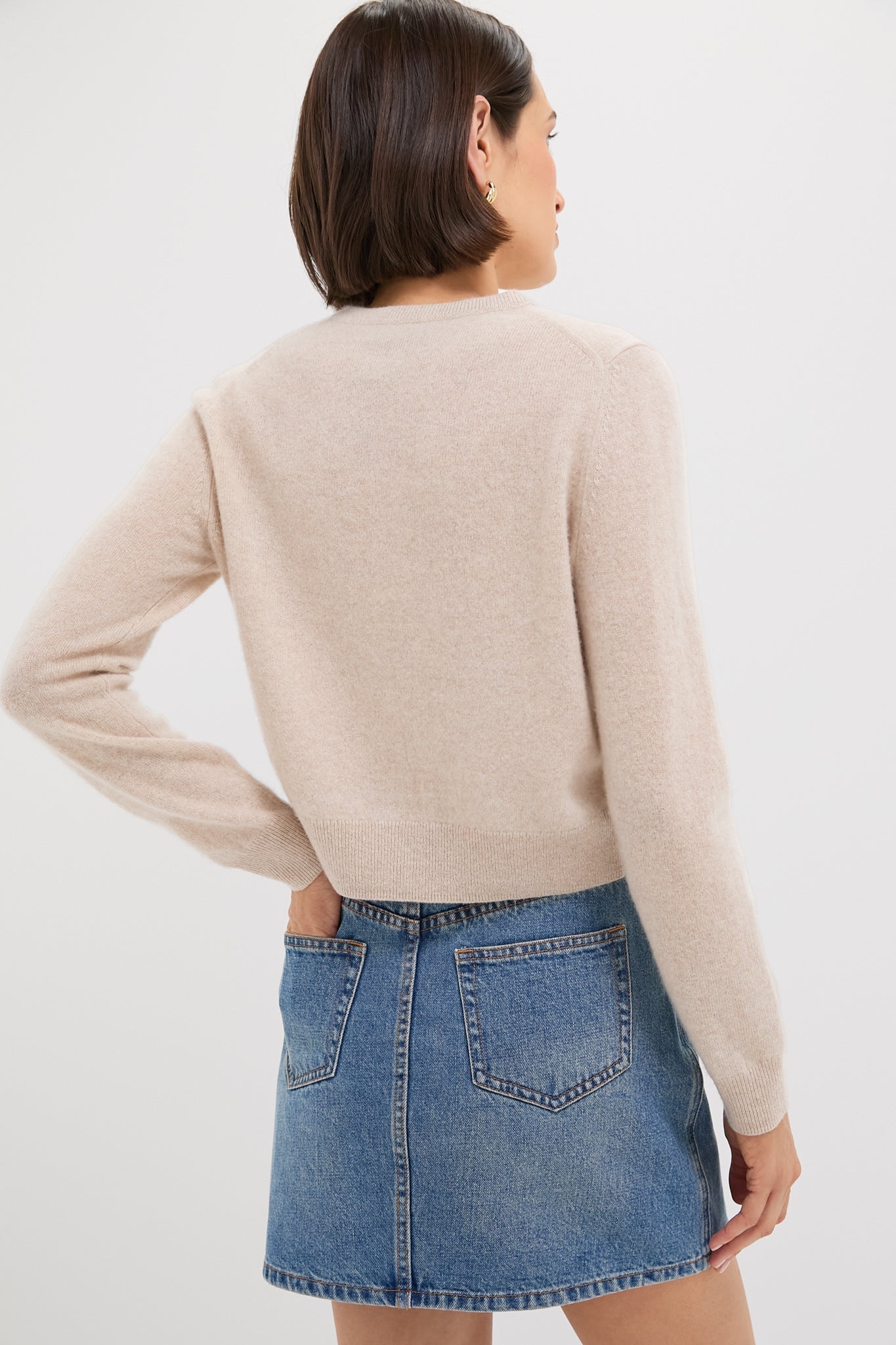 Sandstone Cashmere Riley Cardigan