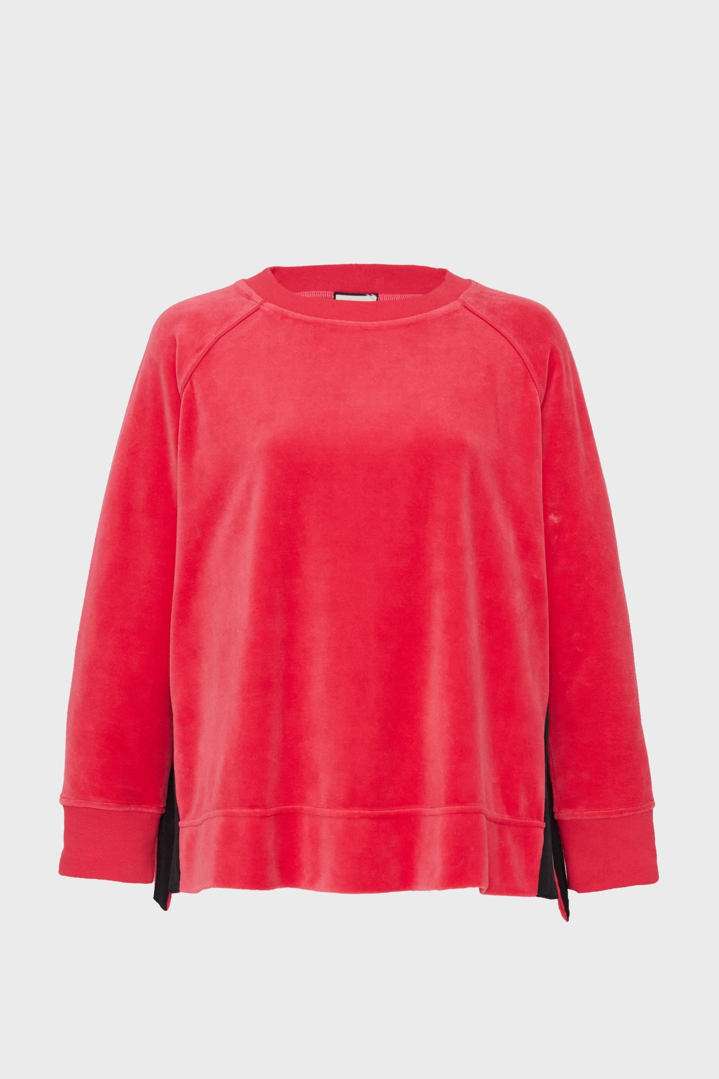 Hot Pink Velour Maggie Pullover