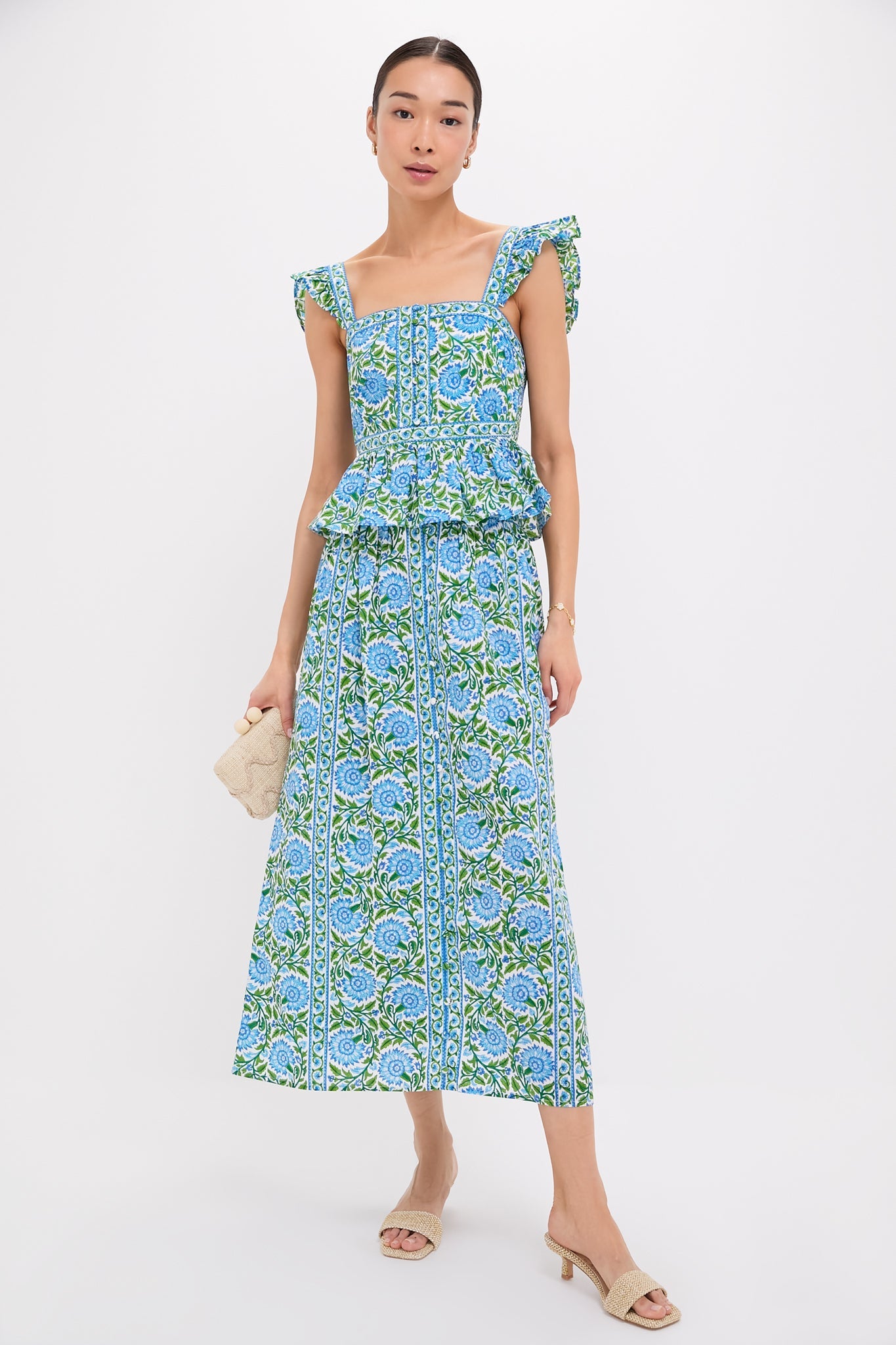 Peacock Border Freya Skirt