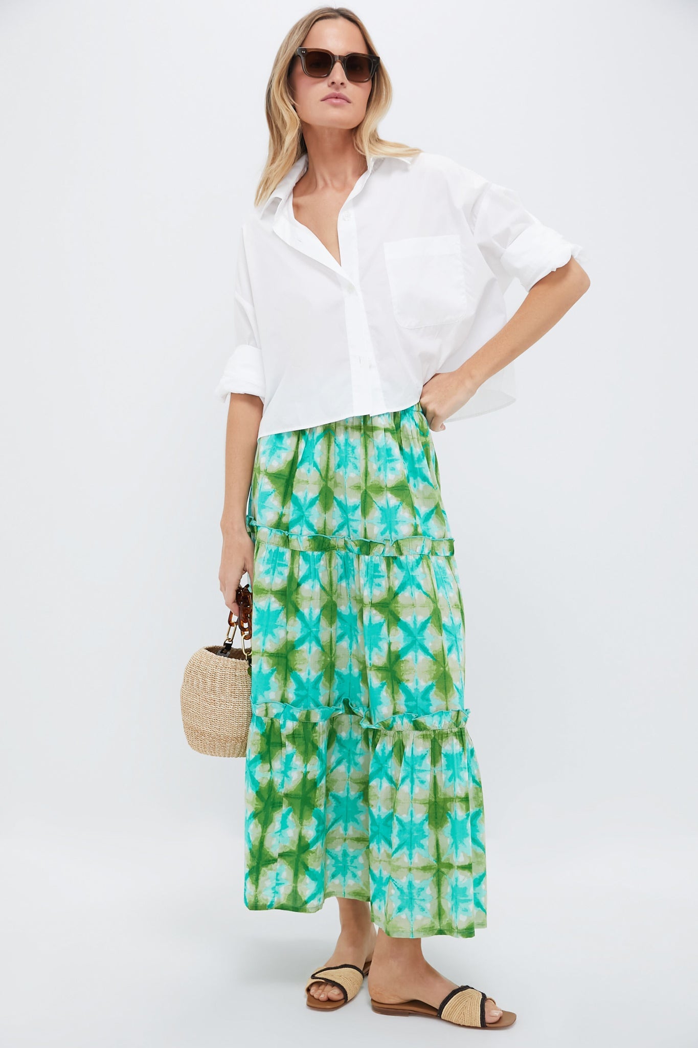 Seafoam Medallion Prado Skirt