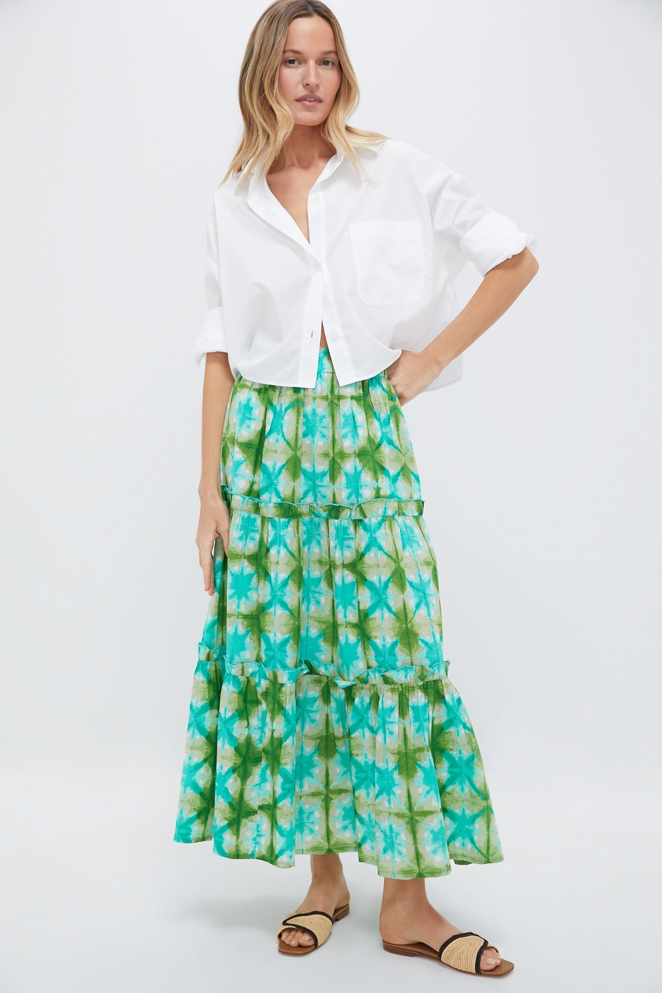 Seafoam Medallion Prado Skirt