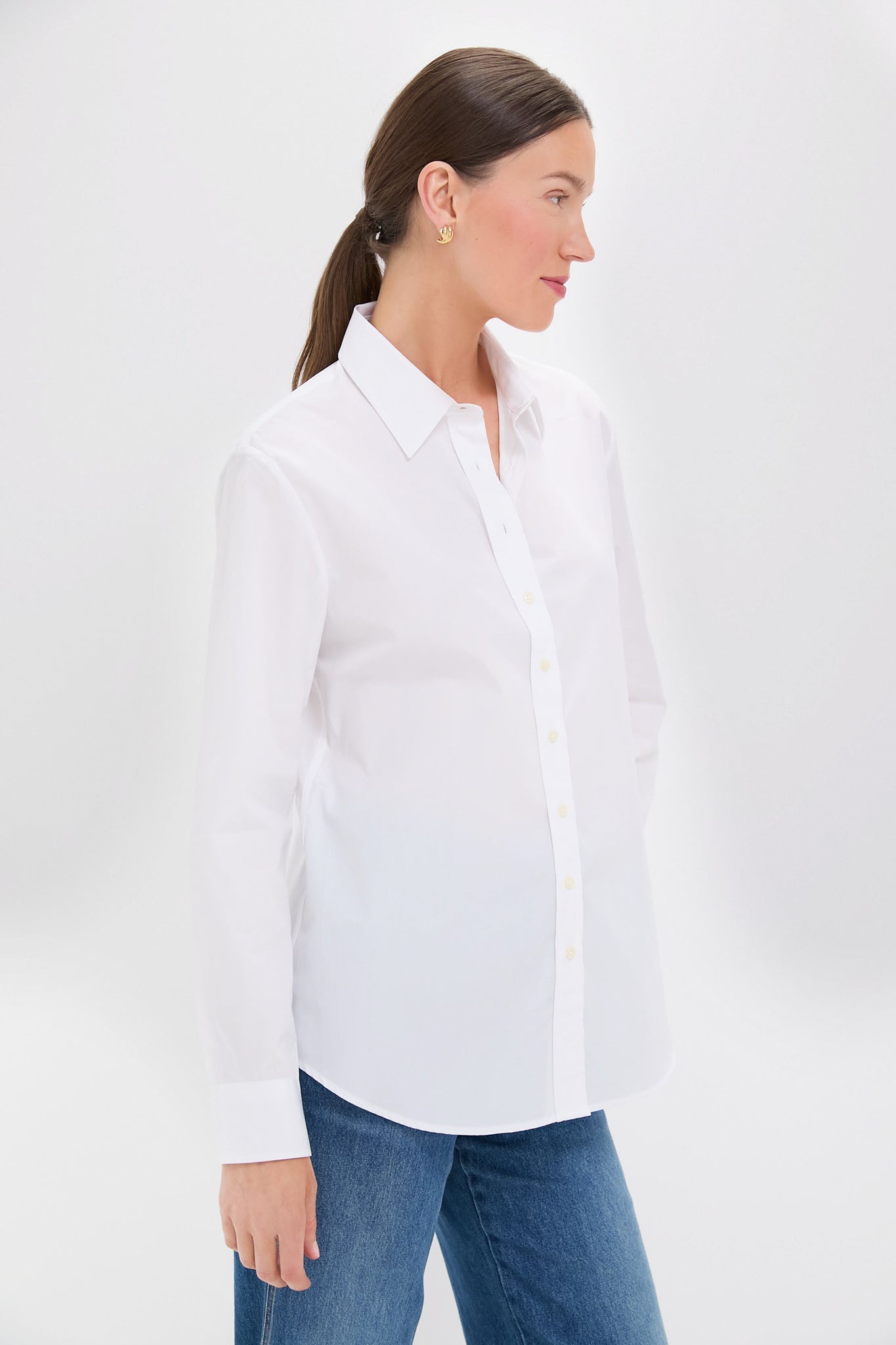 White Oxford Boyfriend Shirt