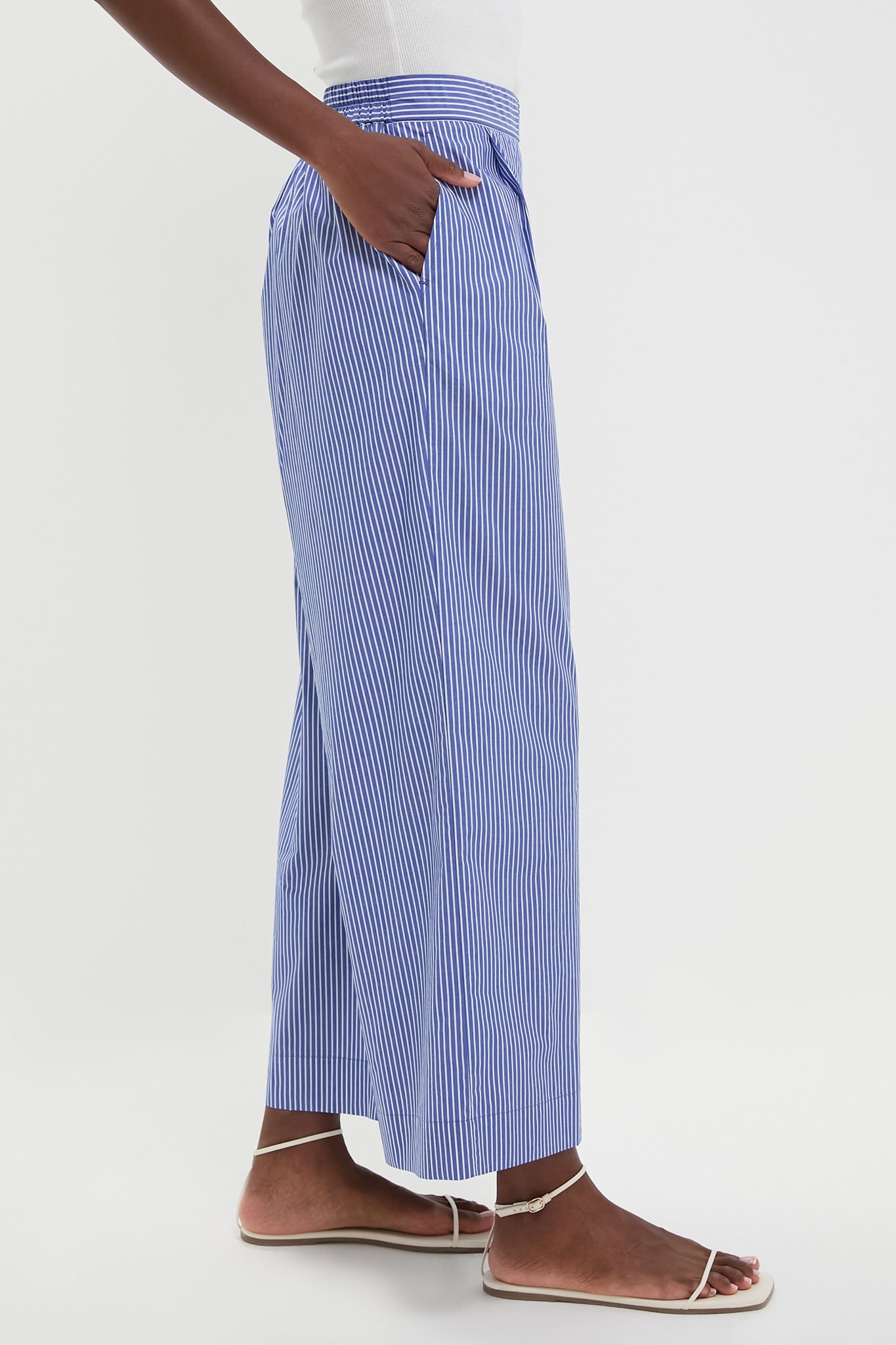 Royal Blue and White Stripe Penelope Pants