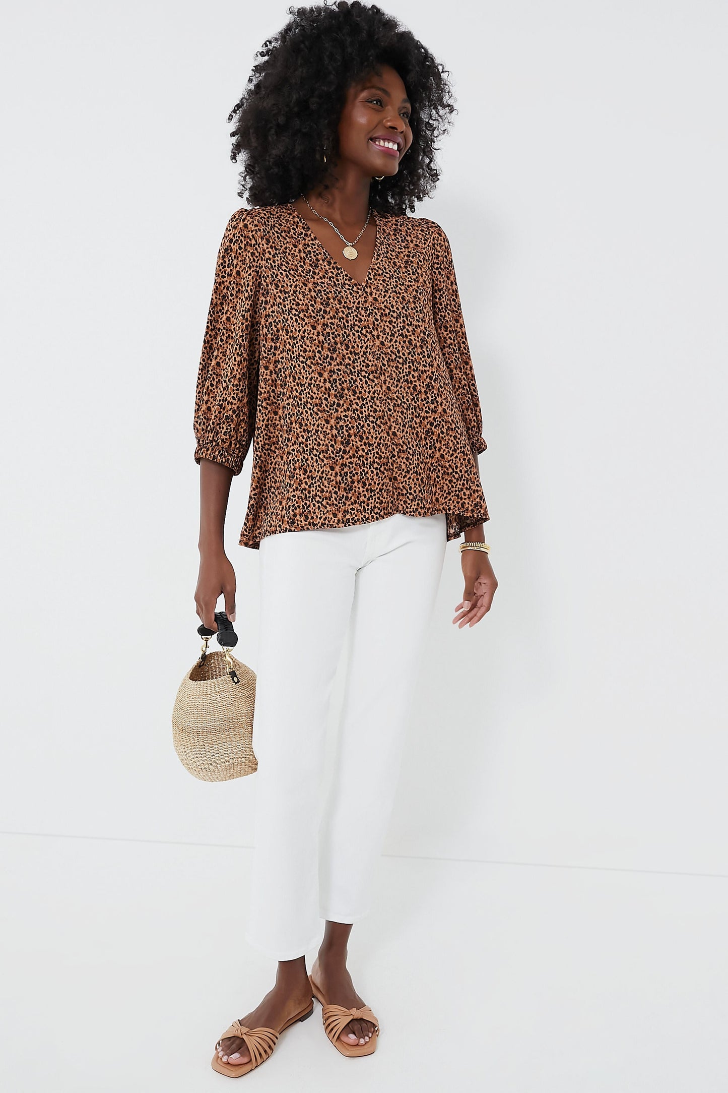 Leopard Hollis Top