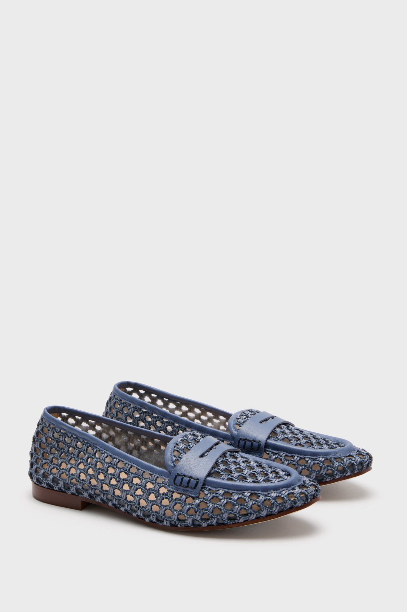 Blue Woven Rowan Loafers