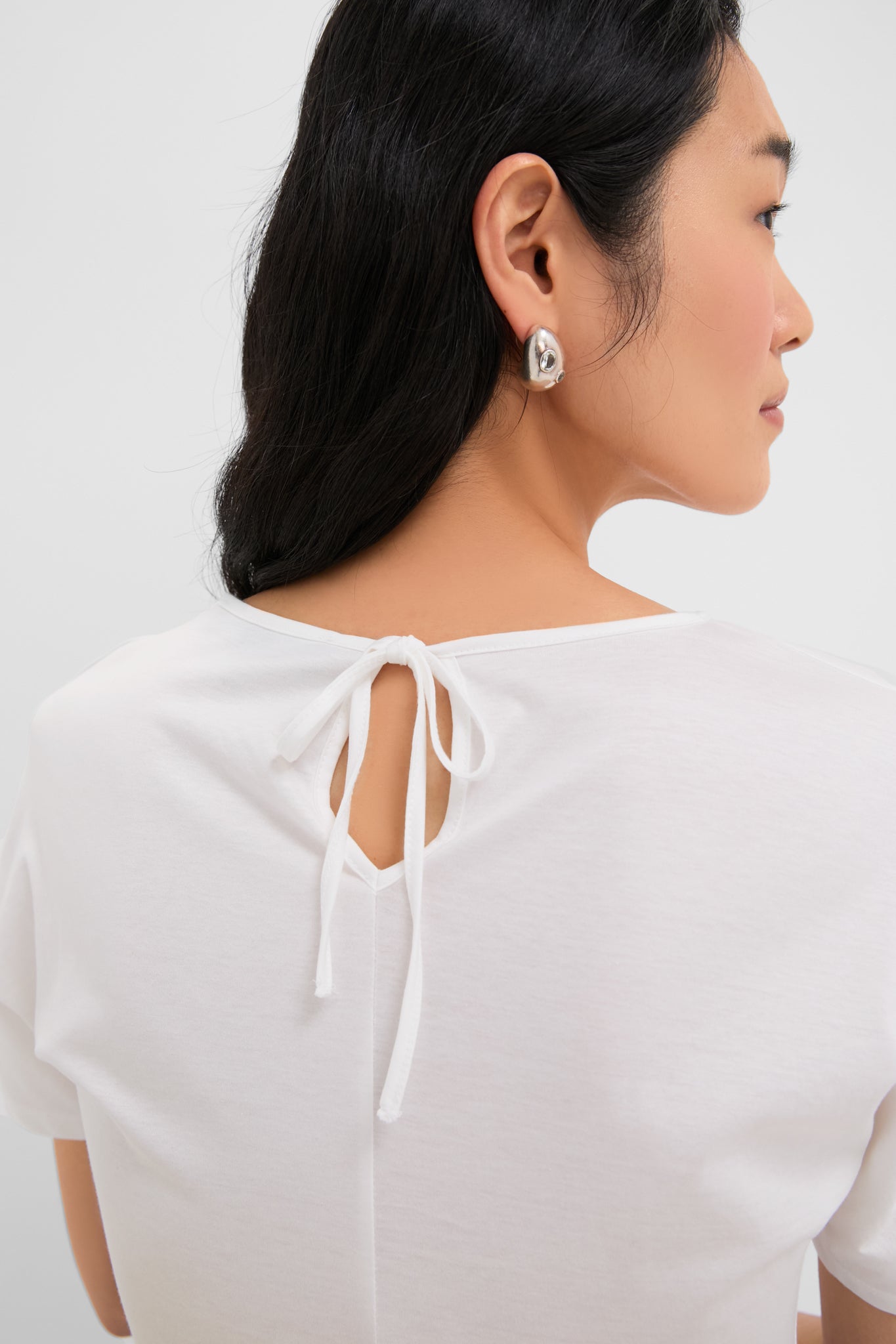 White Bronzo Jersey Dress