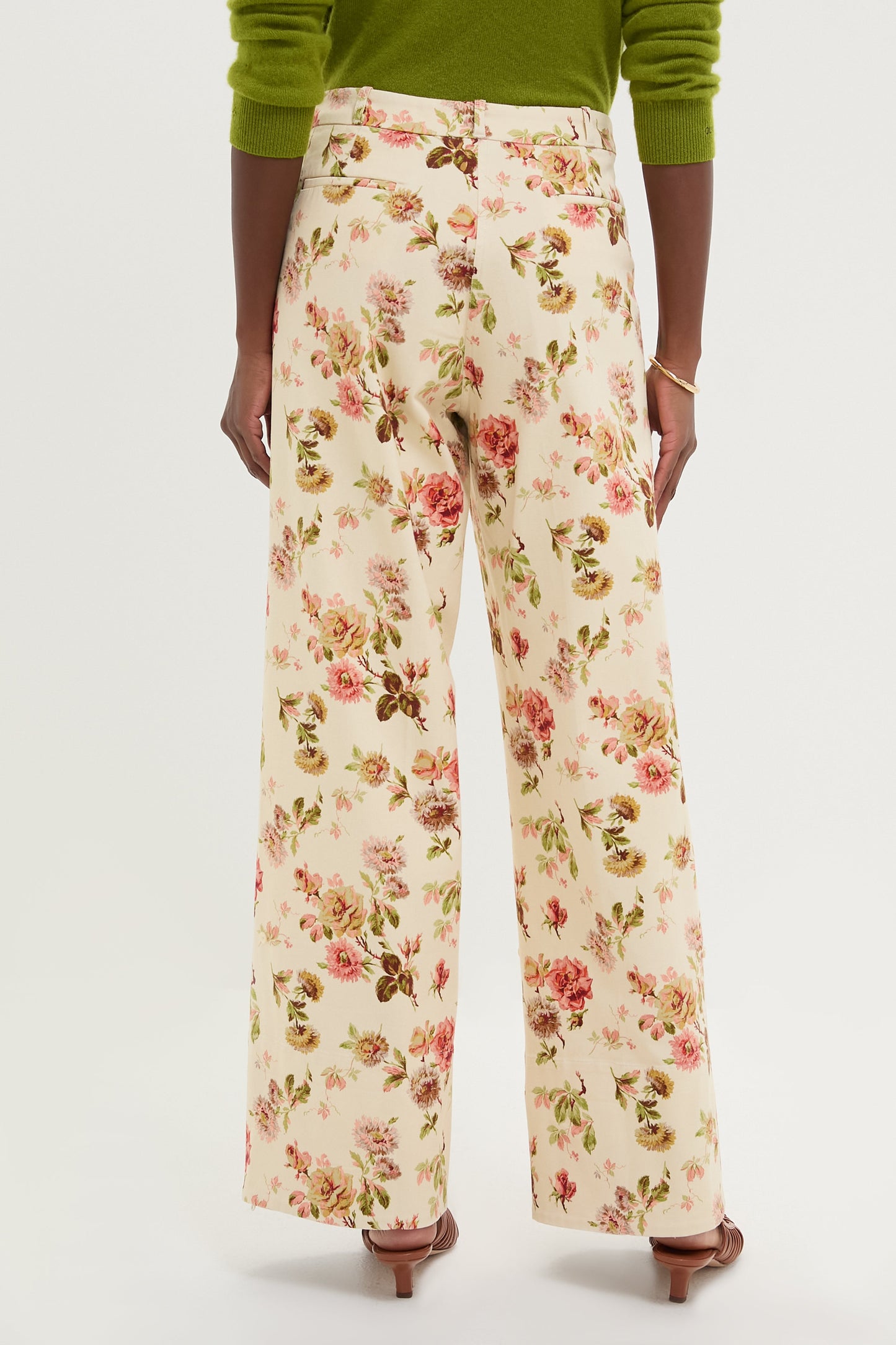 Romantic Floral Twill Convertible Florence Pants
