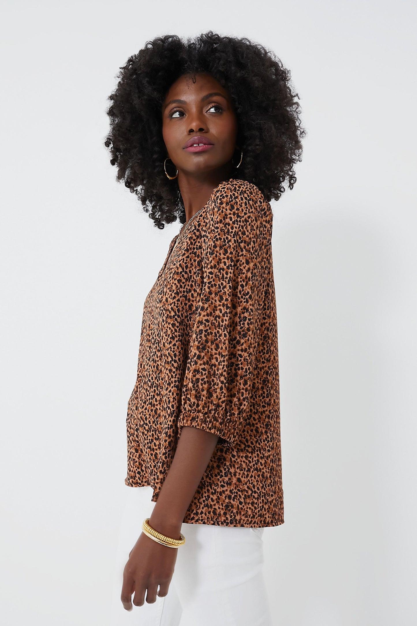 Leopard Hollis Top