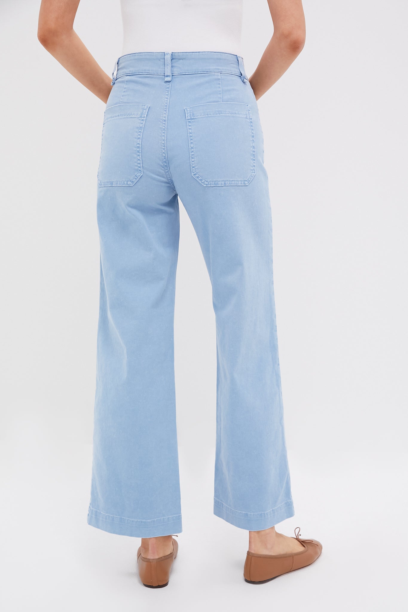 Washed Blue Sailor Pant
