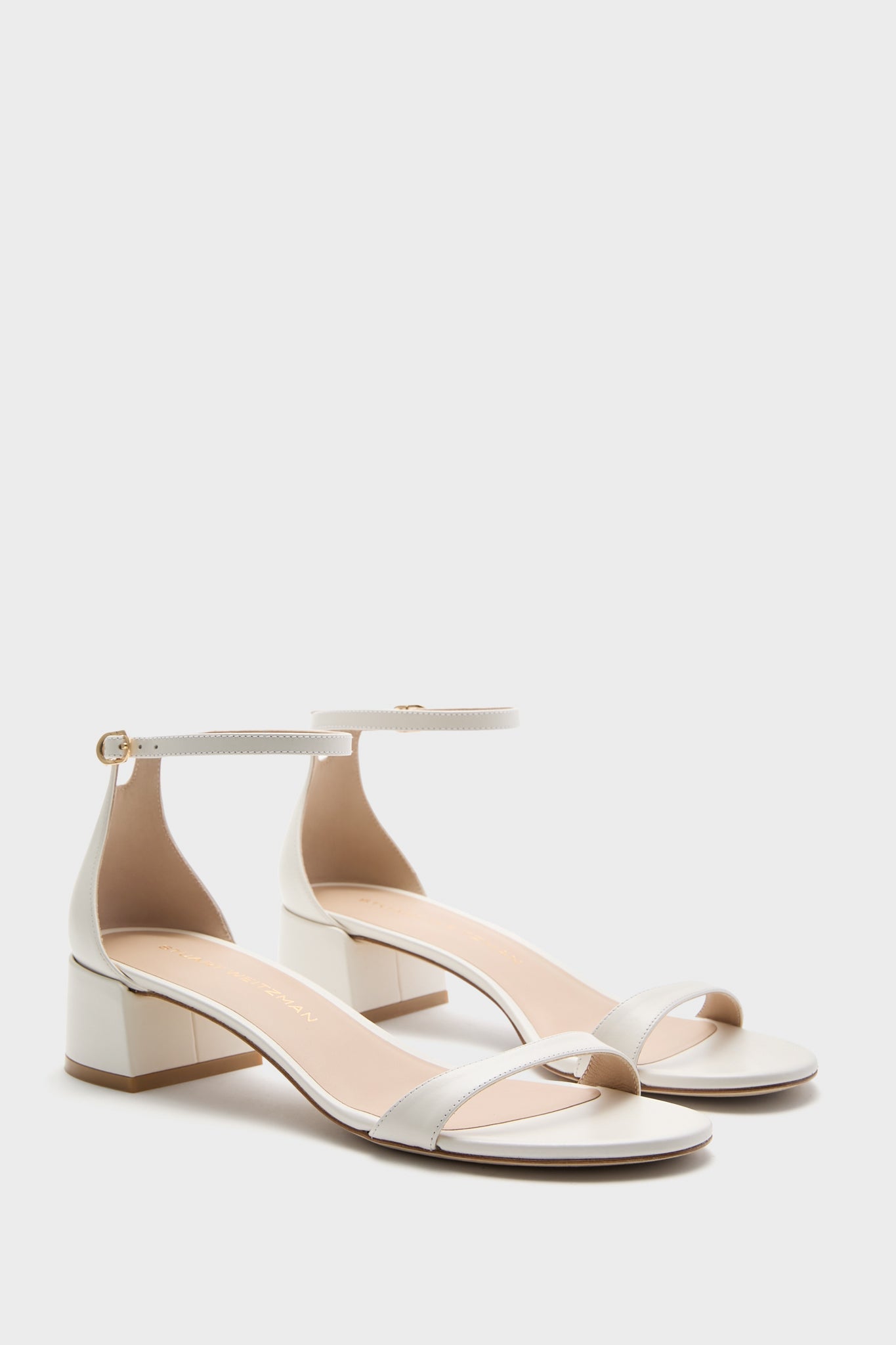 Cream Nudist Block 35 Heels