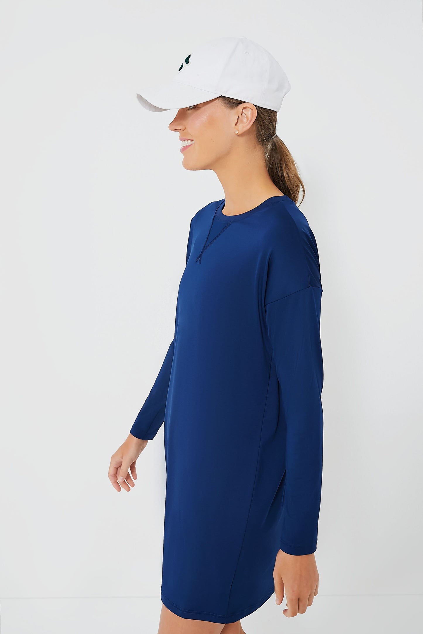 Navy Long Sleeve Corinne Sport Dress