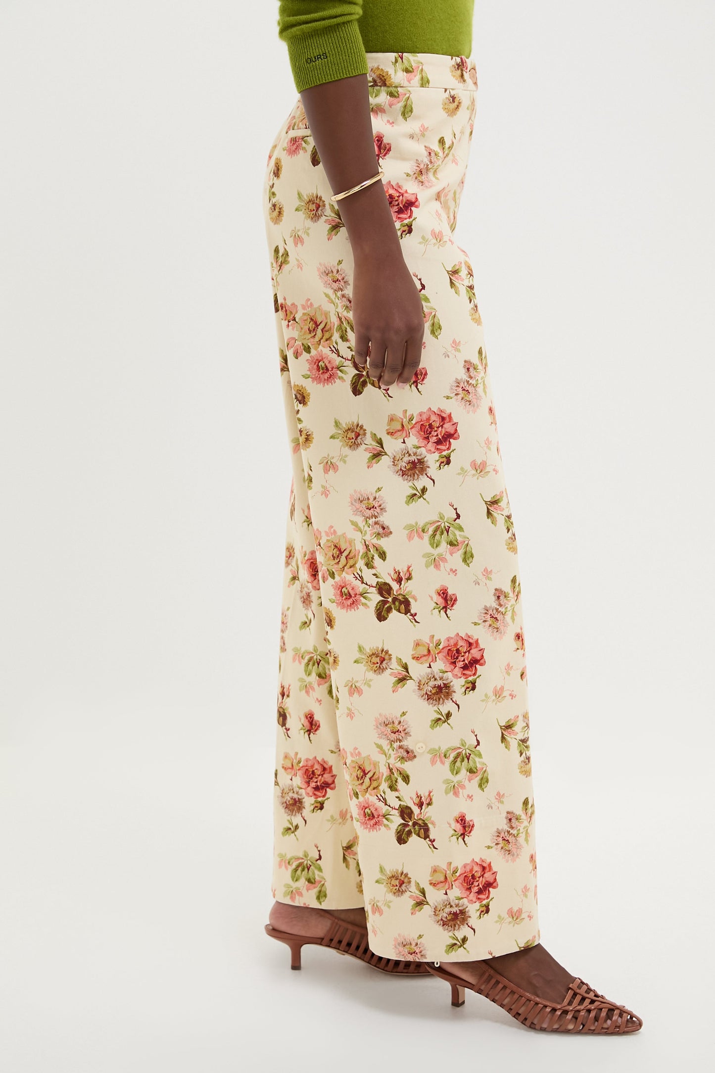 Romantic Floral Twill Convertible Florence Pants