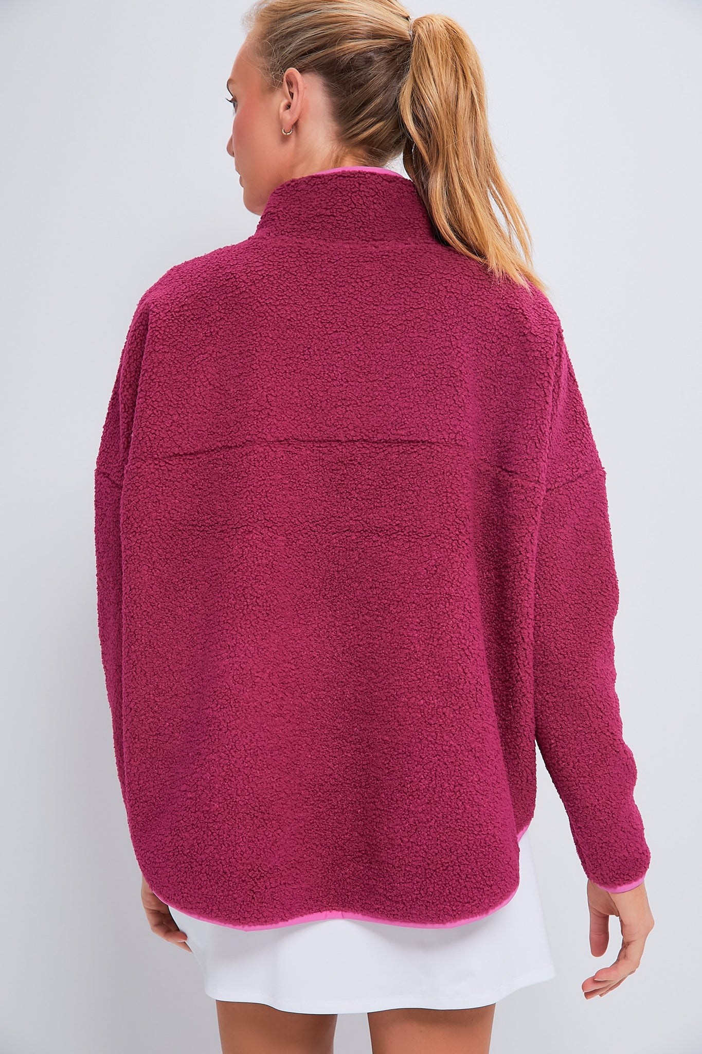 Hot Pink Fleece Cady Quarter Zip