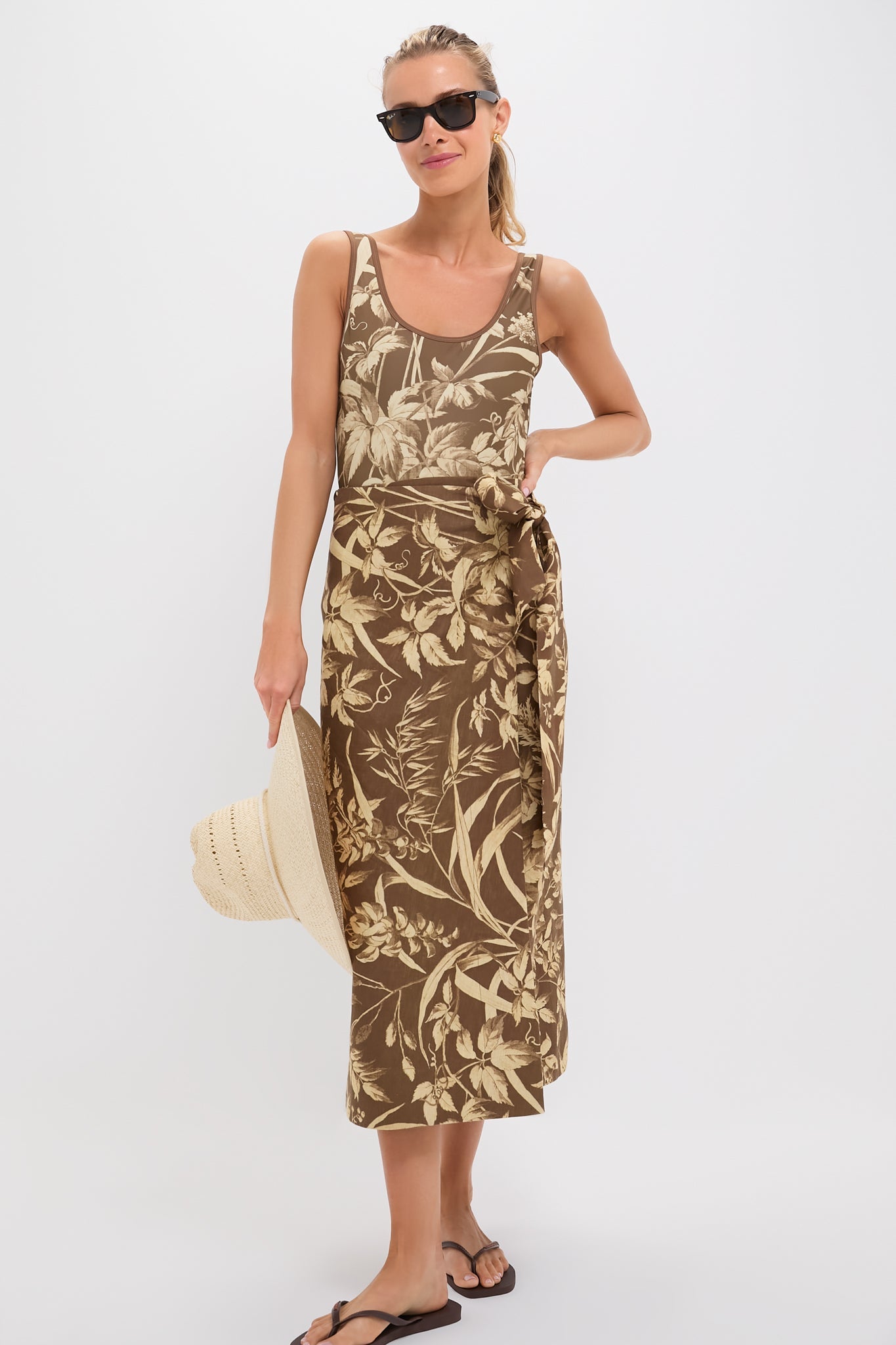 Sienna Dune Breeze Cotton Linen Margot Wrap Skirt