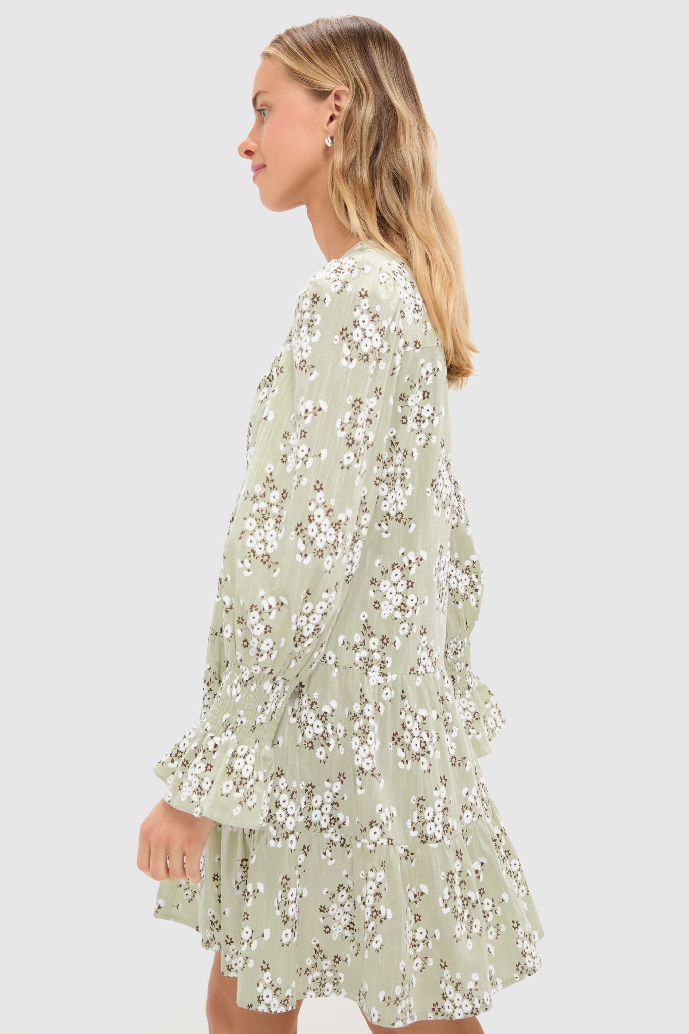 Green Ditsy Floral Kenzo Dress