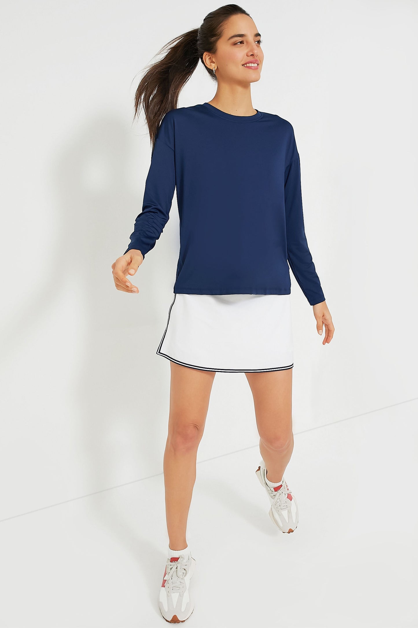 Navy Long Sleeve Ryan Boyfriend Tee