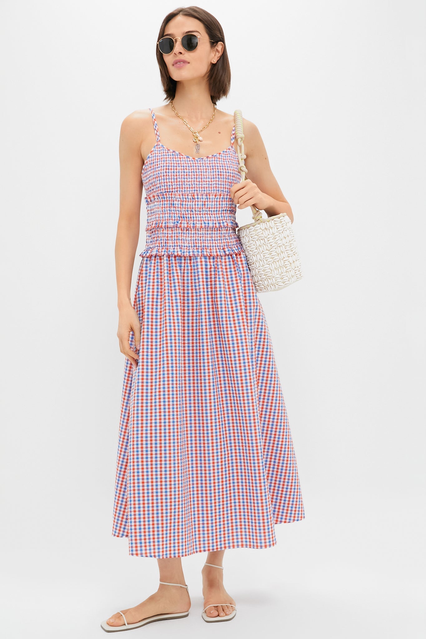 Lighthouse Gingham Francie Dress