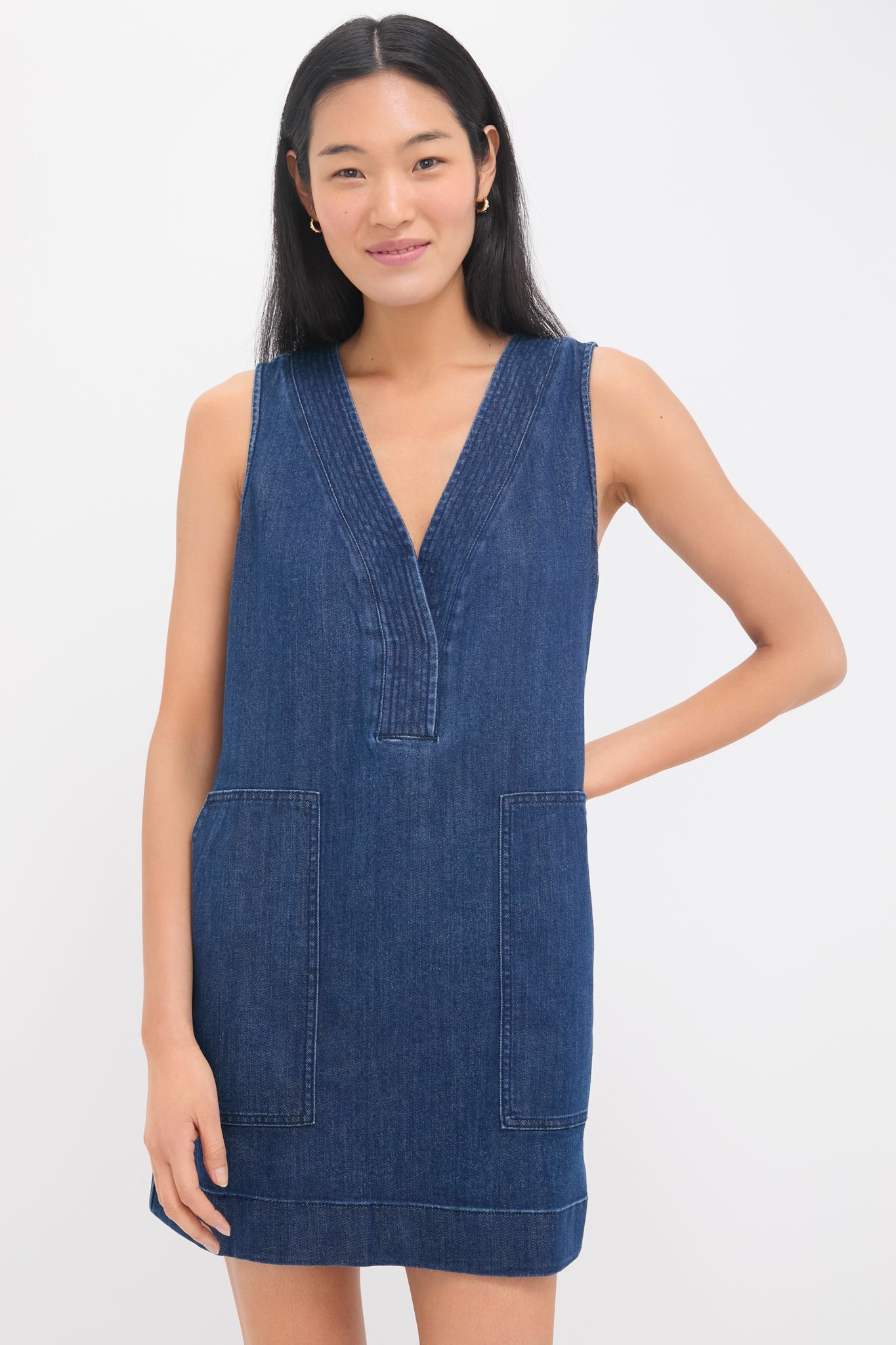 Dusk Dive Wash Azure Dress
