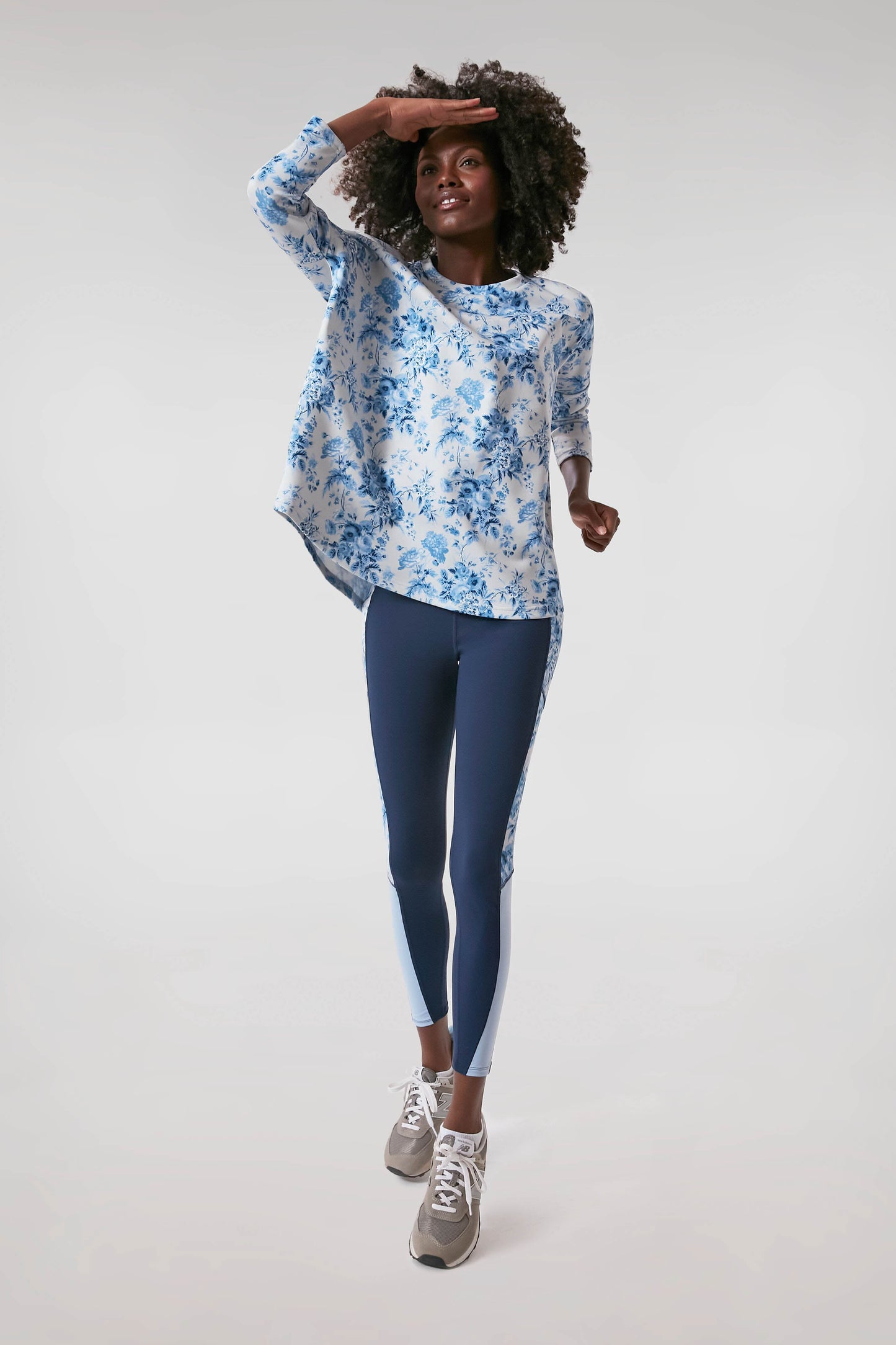 Navy Blue Bouquet Kaylee Legging