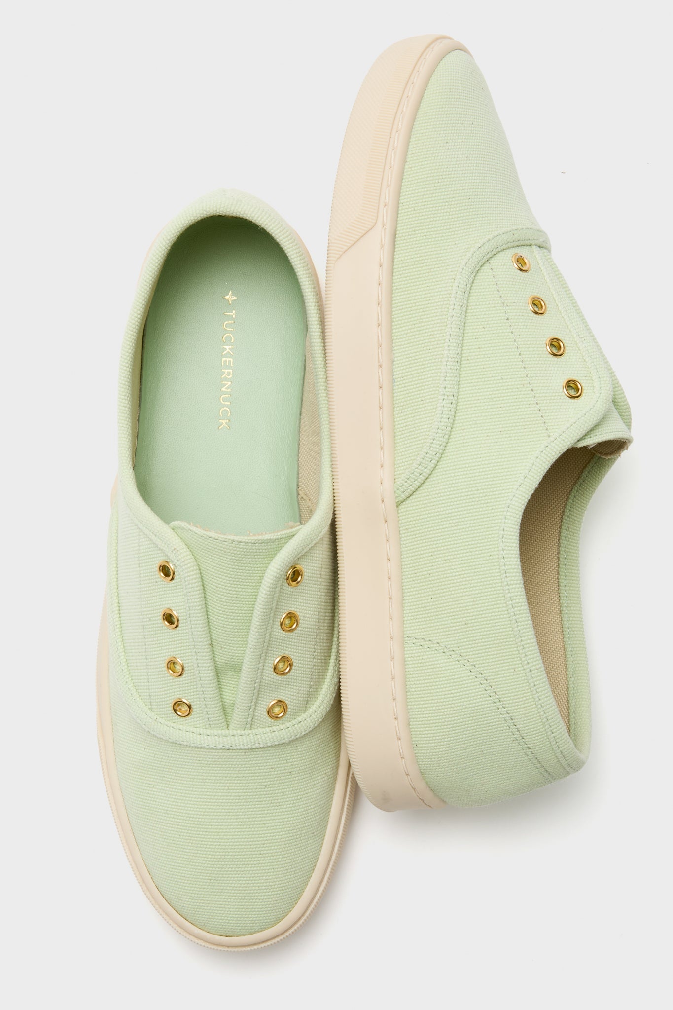 Pistachio Canvas Bea Sneakers