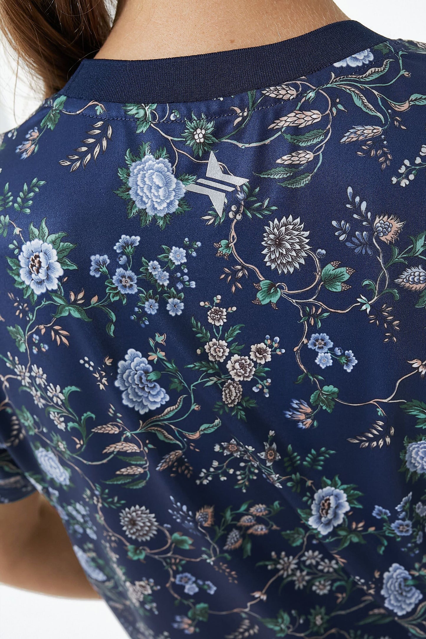 Navy Wildflower Short Sleeve Ryan Boyfriend Tee