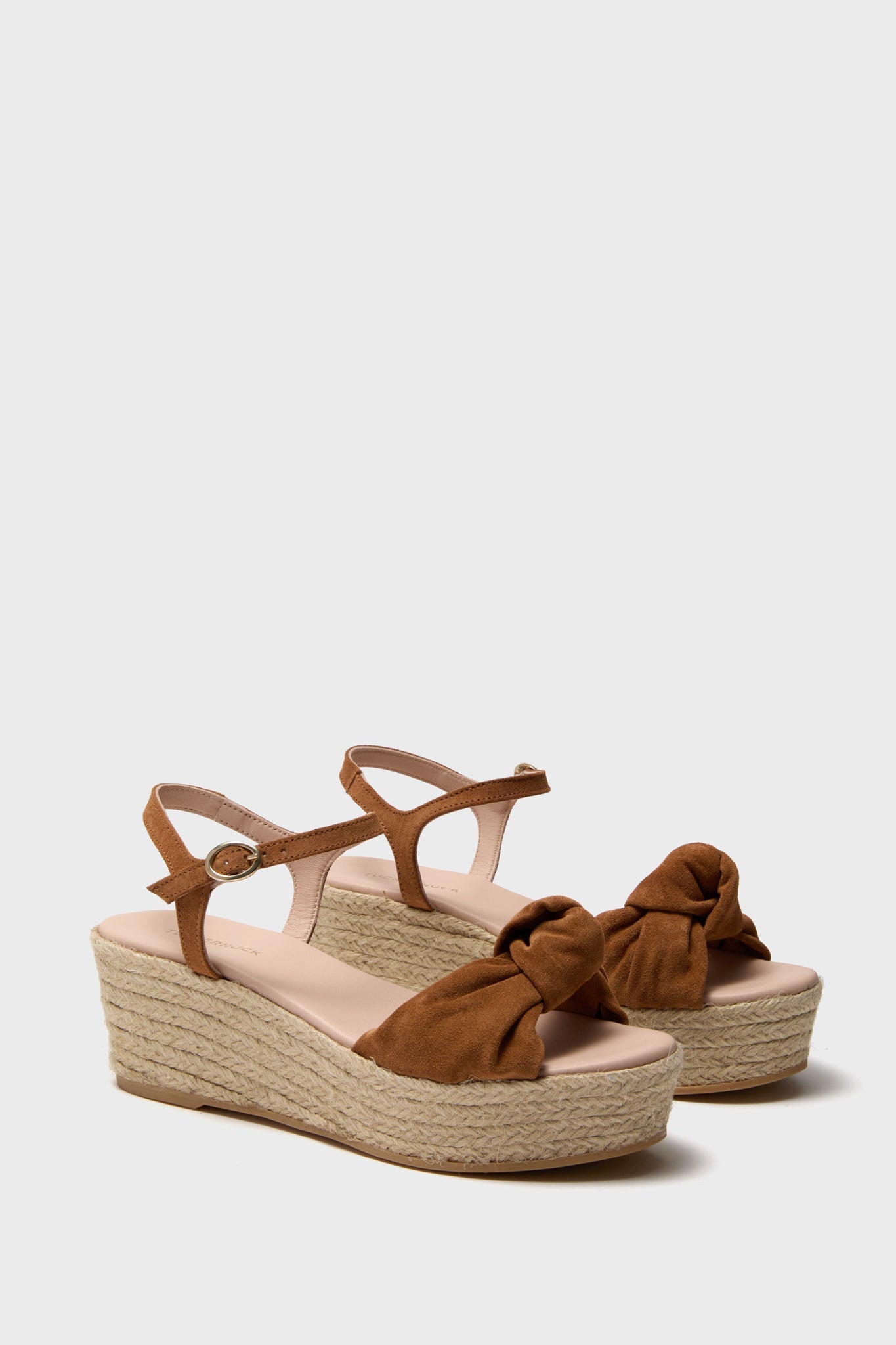 Caramel Suede Harlow Wedges