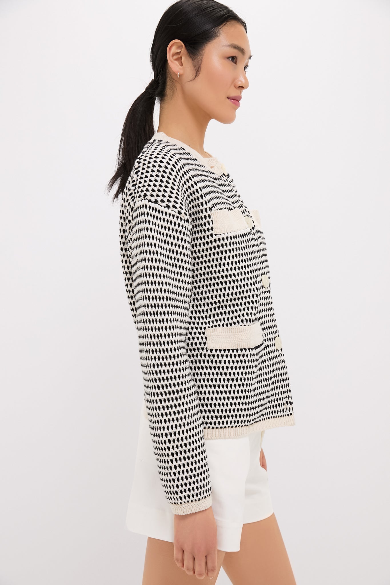 Birch Multi Stitch Tidewell Textured Knit Jacket