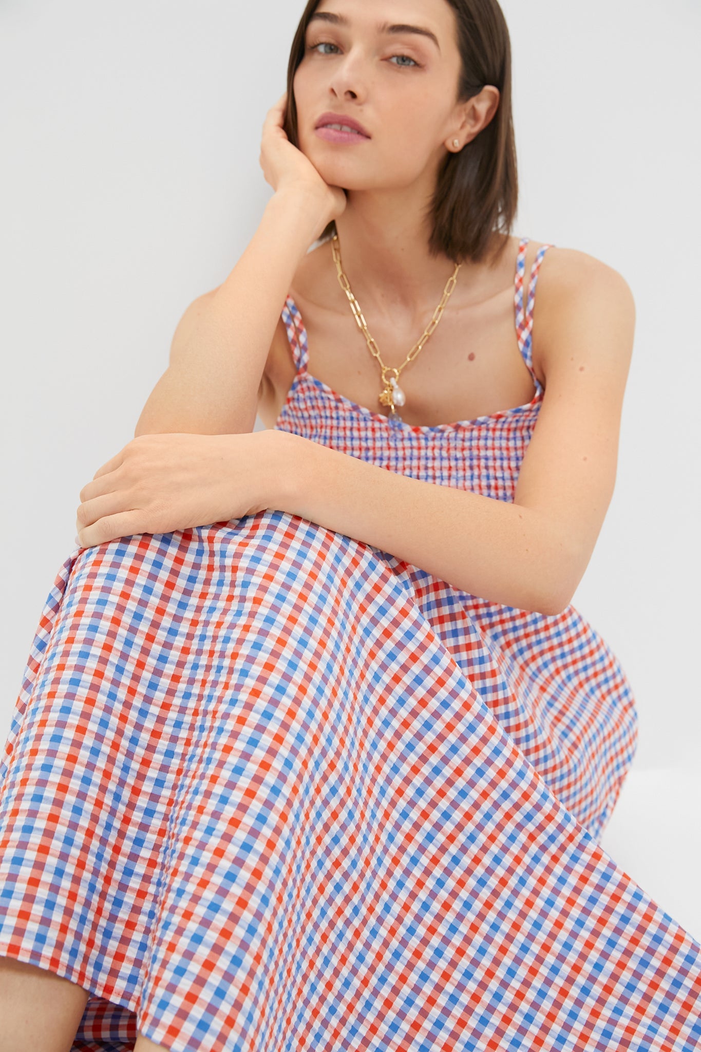 Lighthouse Gingham Francie Dress