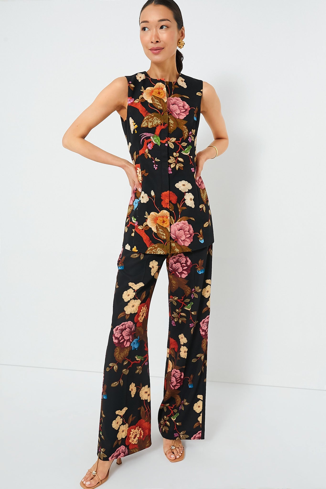 Baroque Floral Rhoda Tunic Top