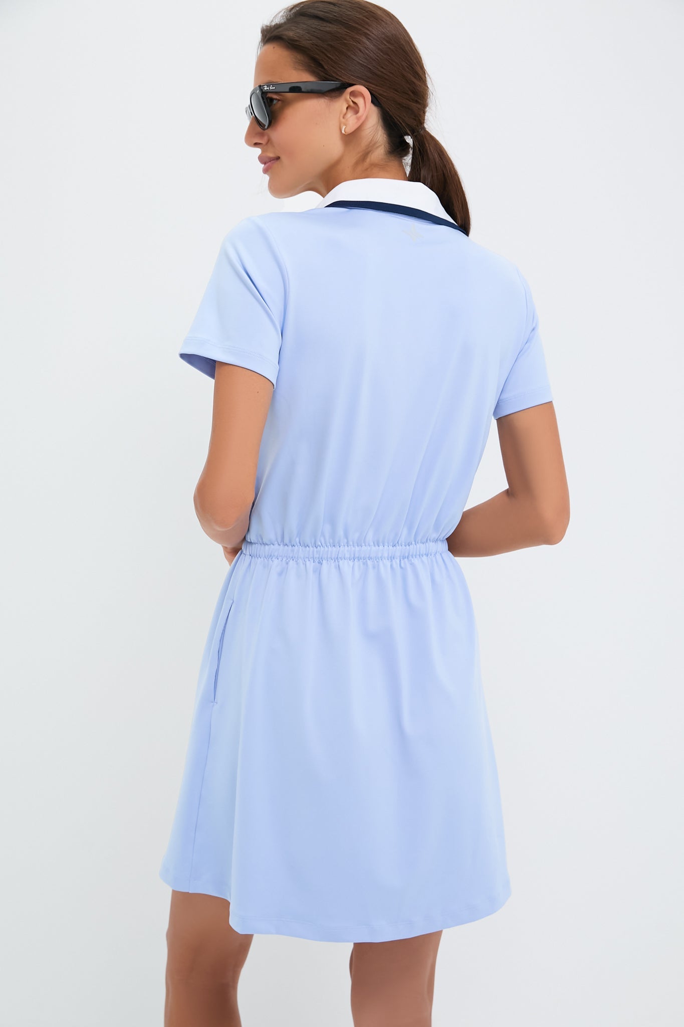 Light Blue Short Sleeve Alcott Golf Dress
