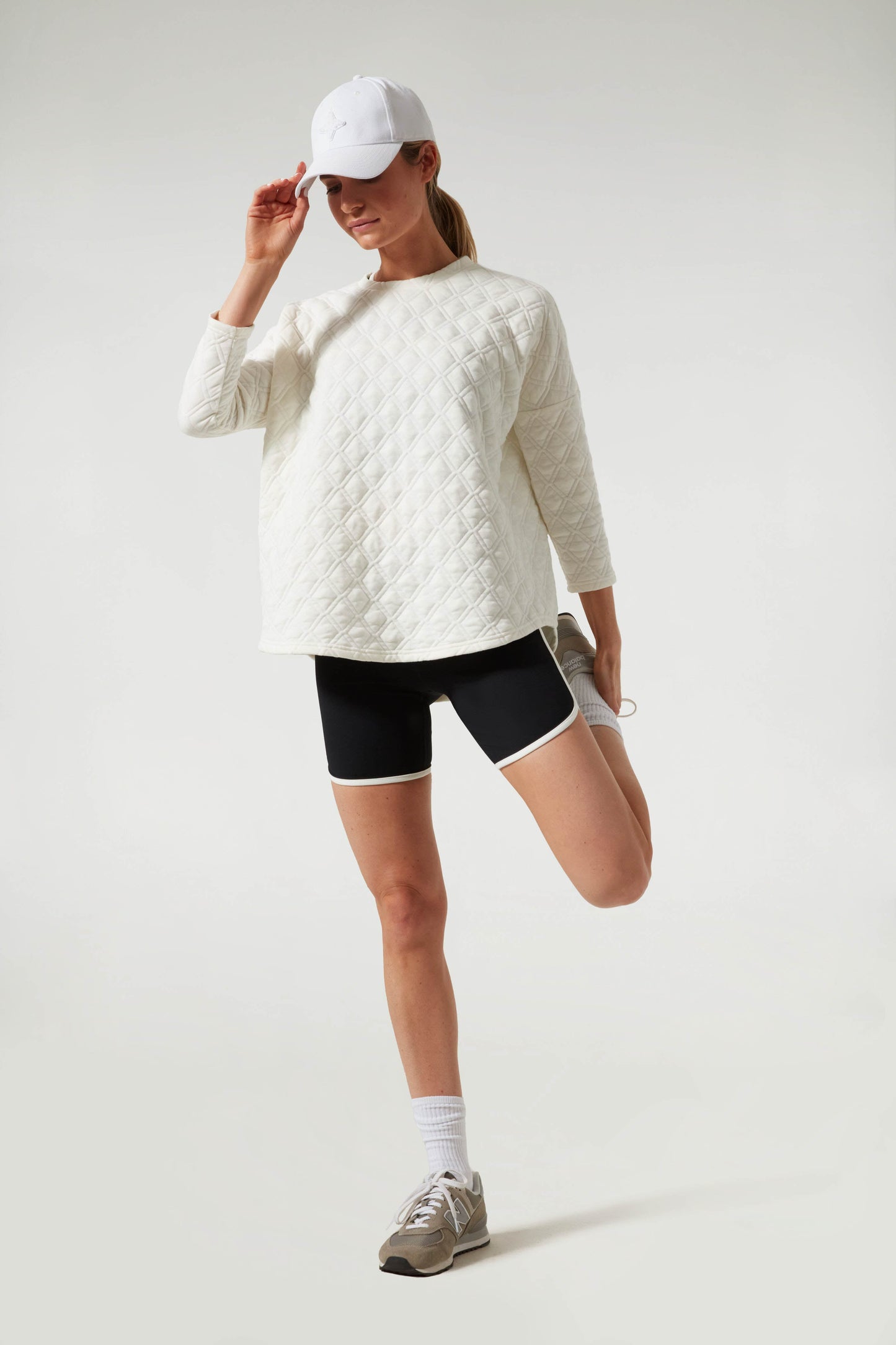 Black Piped Cathy Bike Short