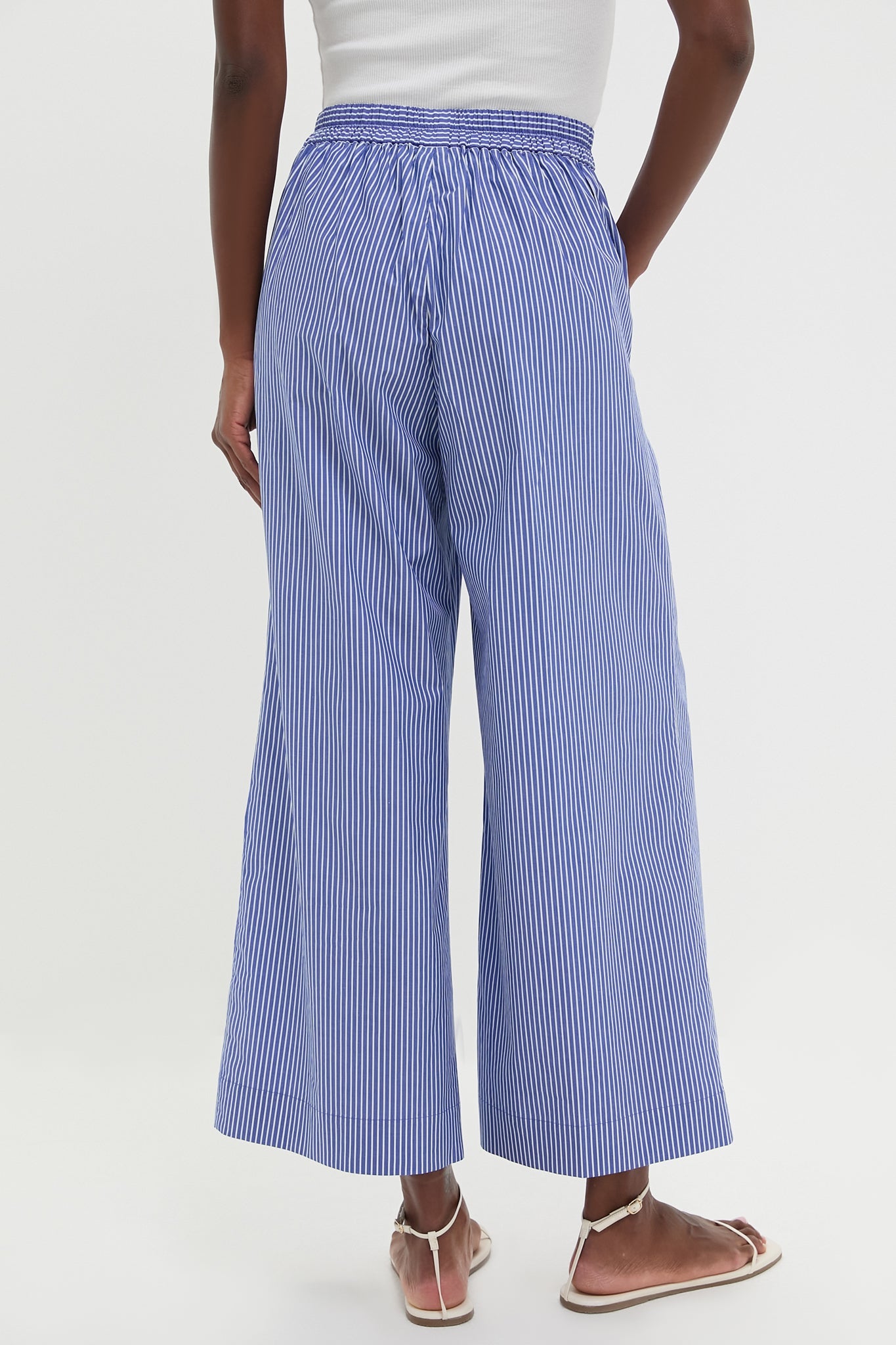 Royal Blue and White Stripe Penelope Pants